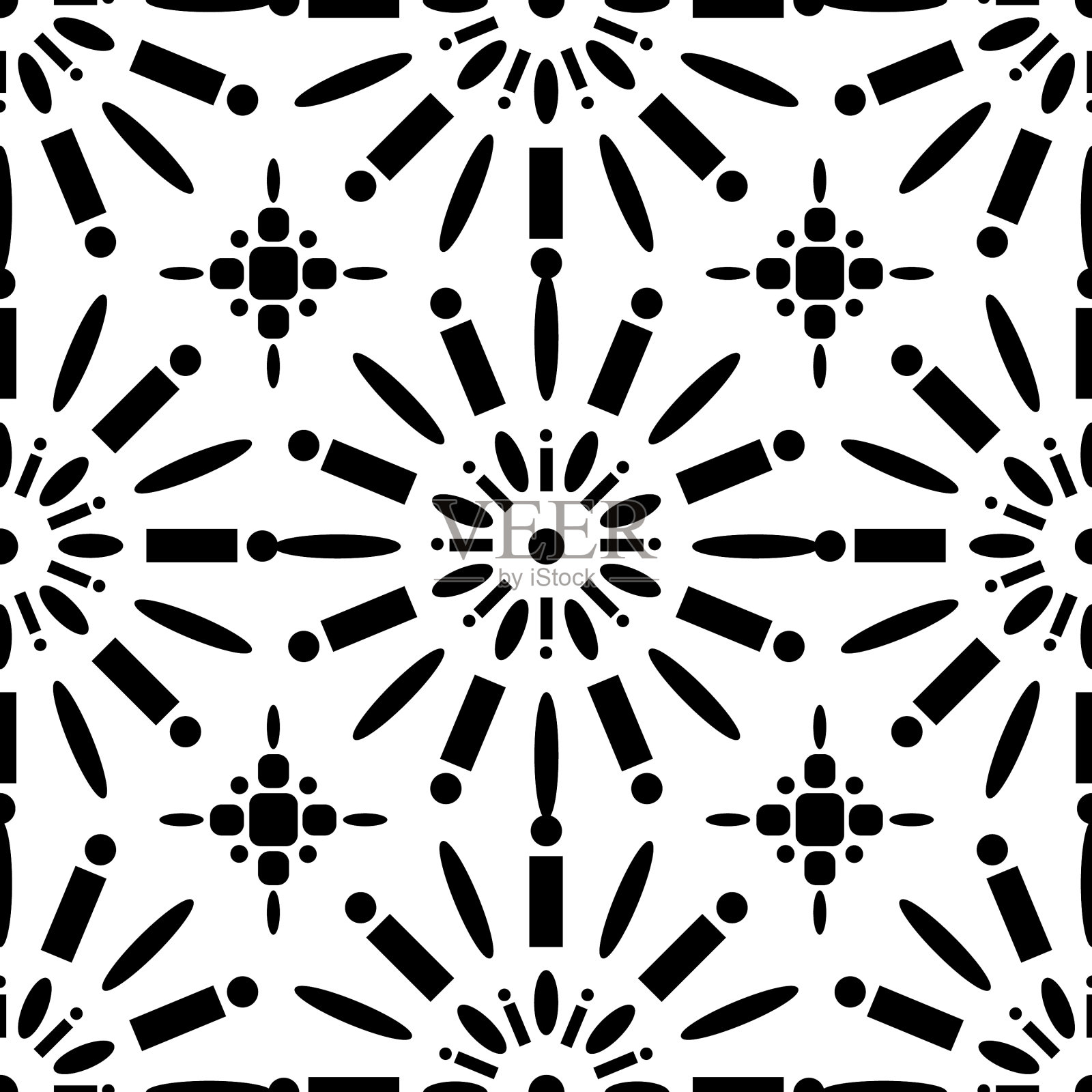 无缝非洲shweshwe设计模式插画图片素材