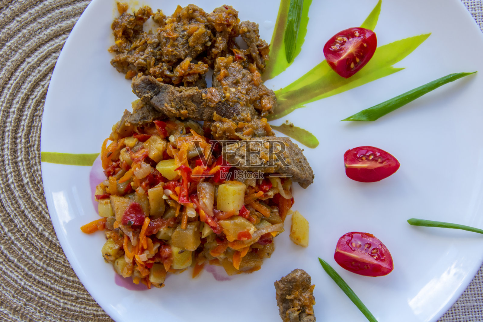 杂烩,蔬菜炖盘,减肥食品,生酮食谱照片摄影图片