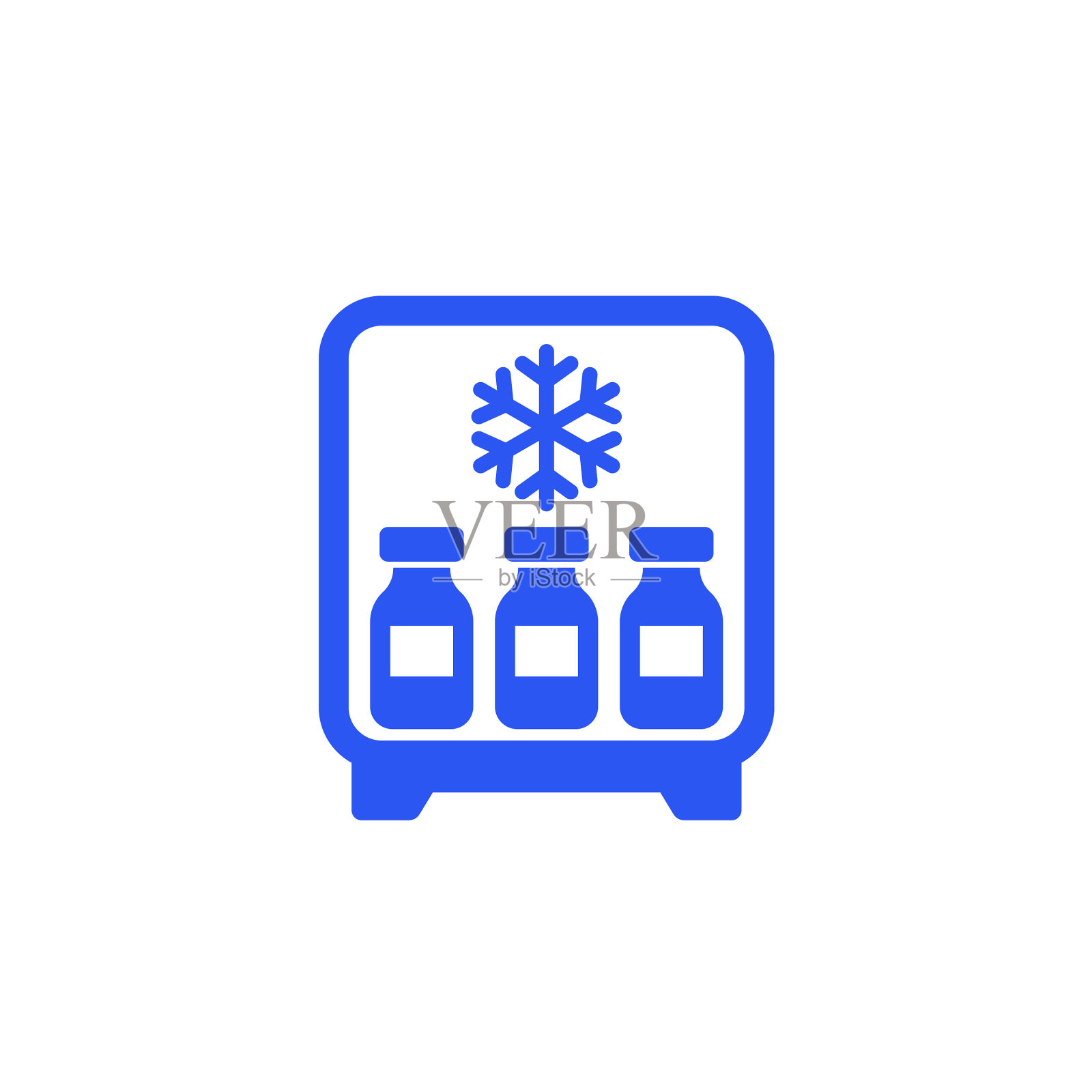 冰箱里的疫苗图标图标素材