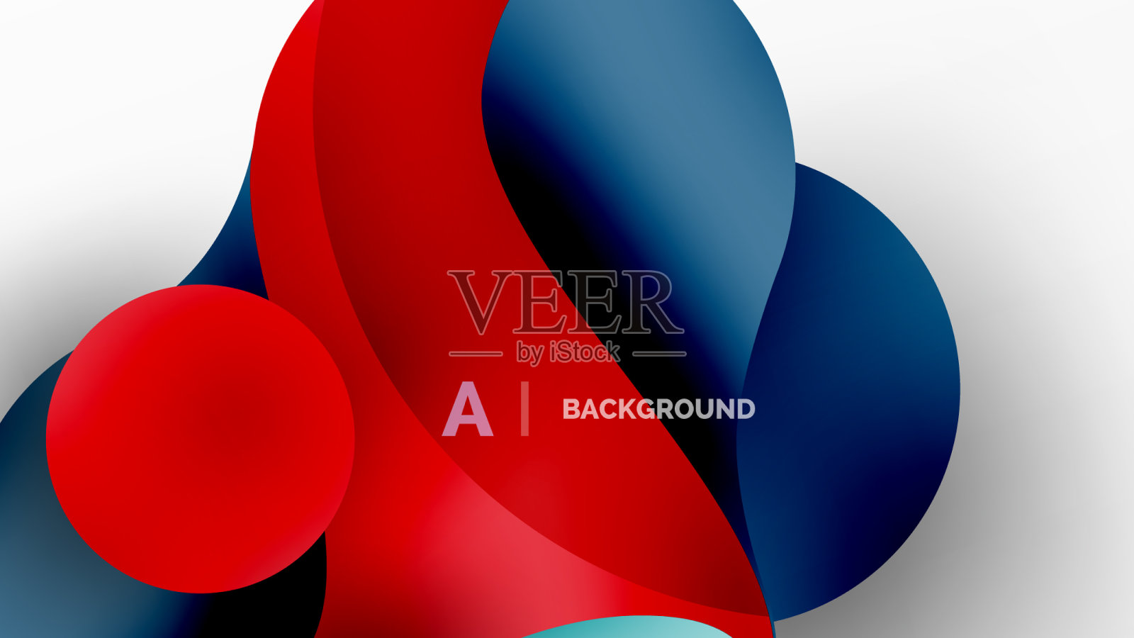 流动的几何形状极简抽象插画图片素材