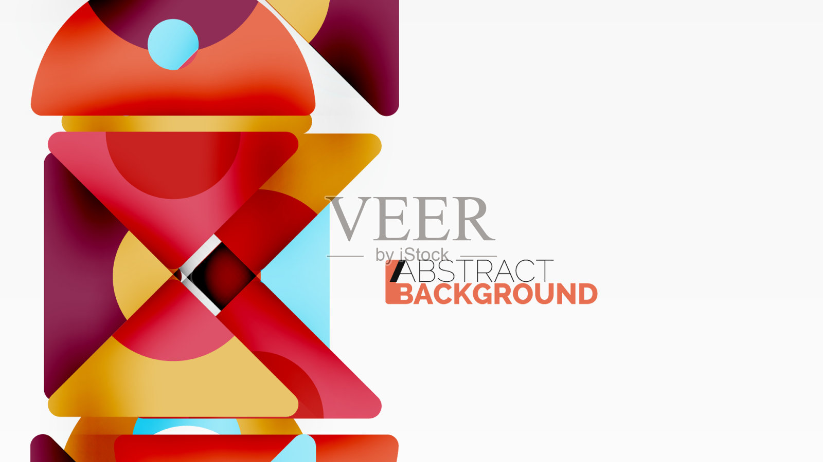 创意几何墙纸最小抽象插画图片素材