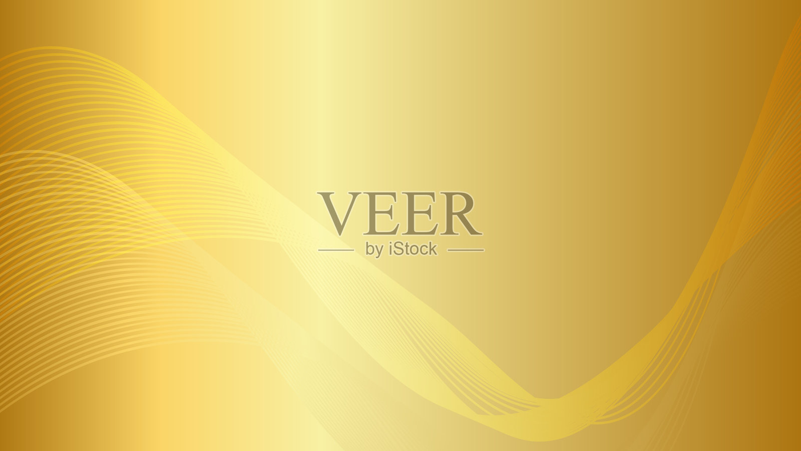 抽象的金色背景与流体形状现代插画图片素材