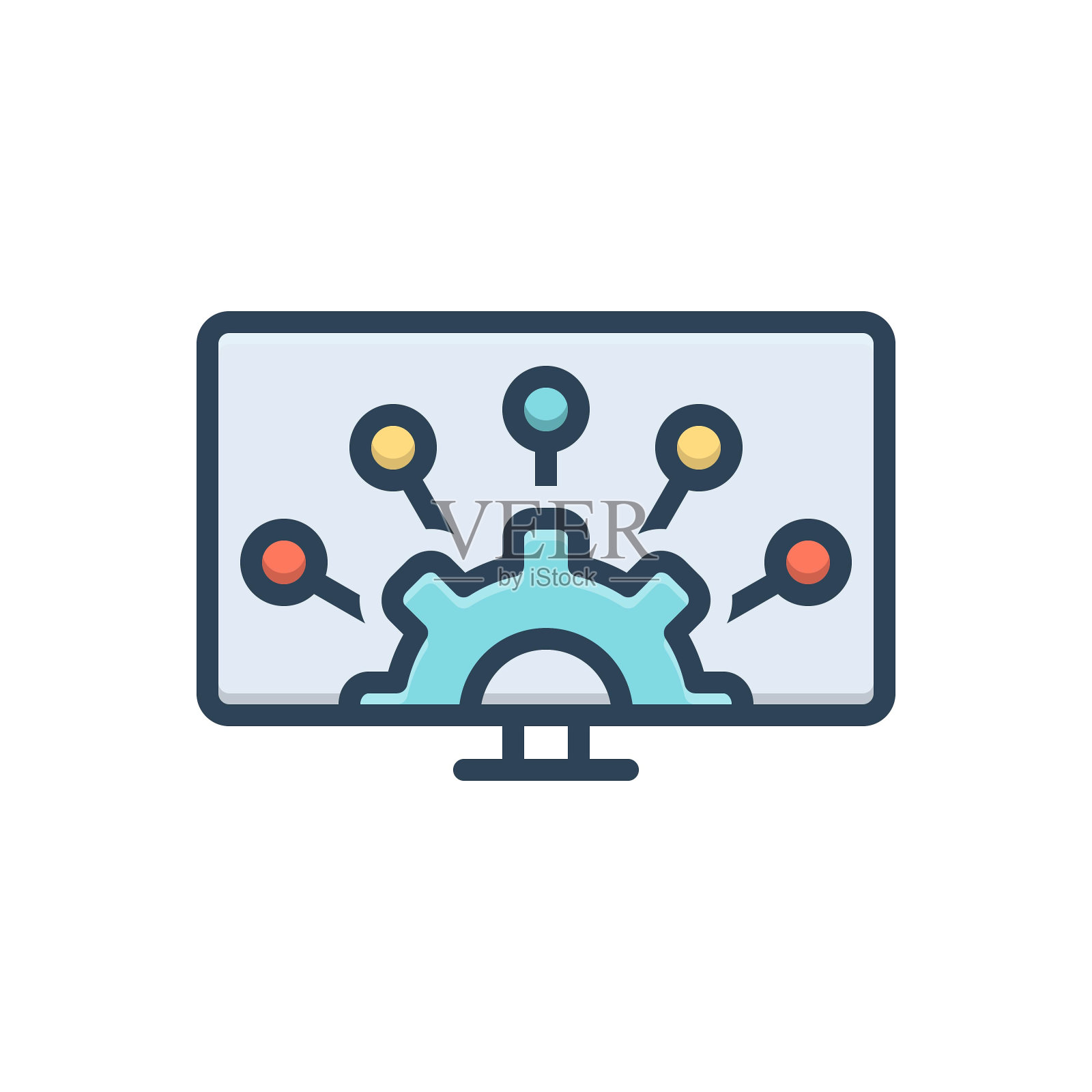 Erp软件插画图片素材