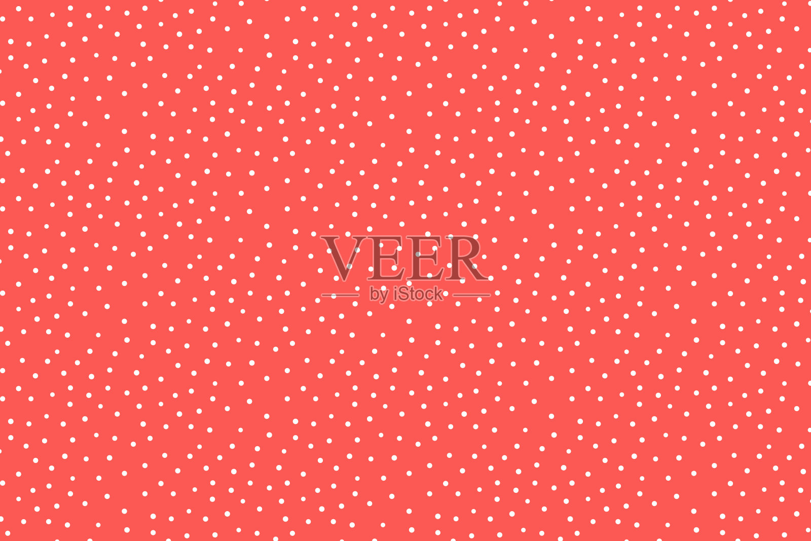手绘红色圆点背景矢量插图。插画图片素材