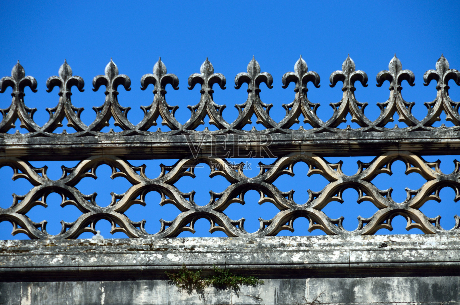 巴塔利亚修道院的檐口照片摄影图片