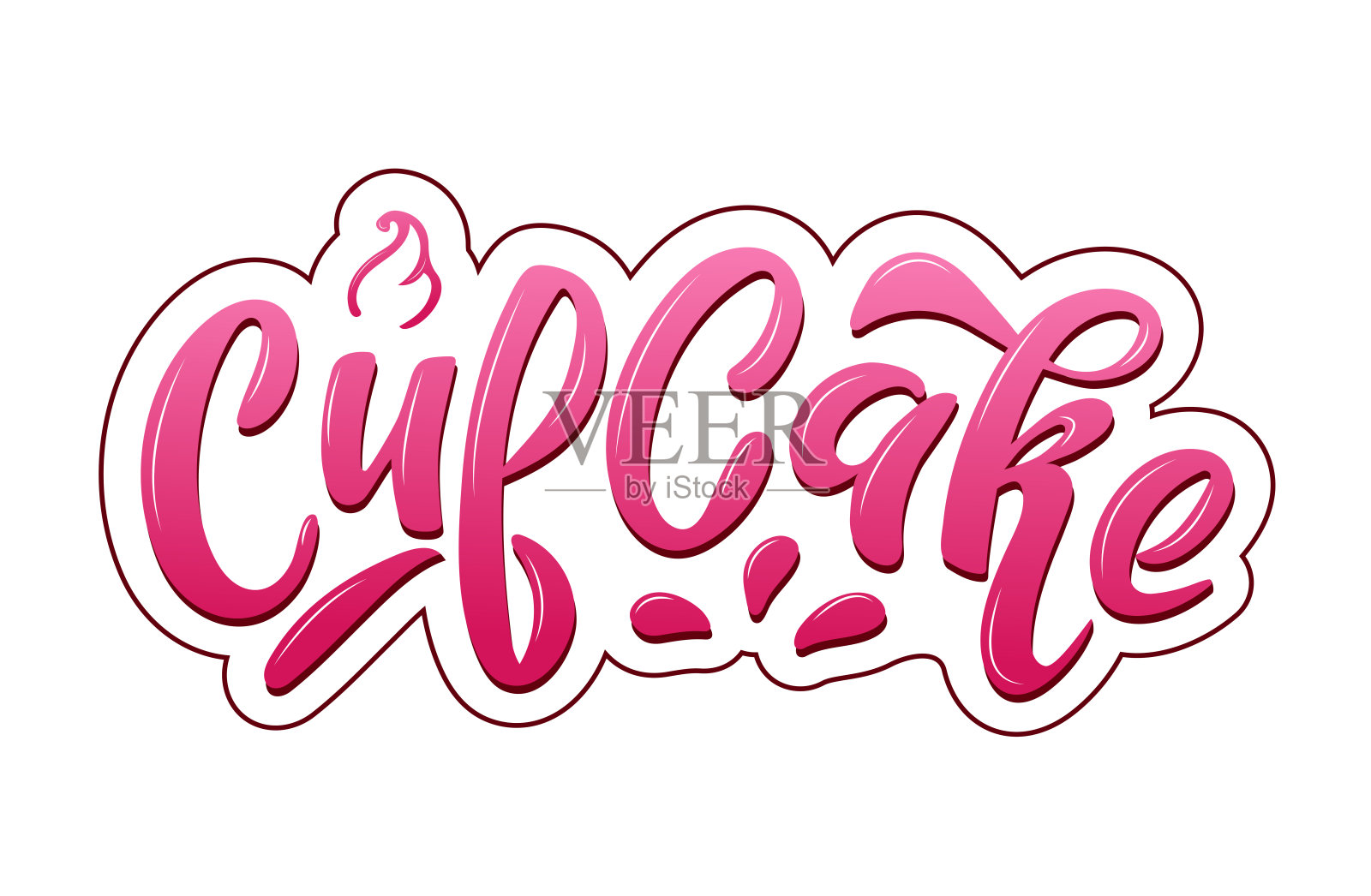 蛋糕的标志插画图片素材