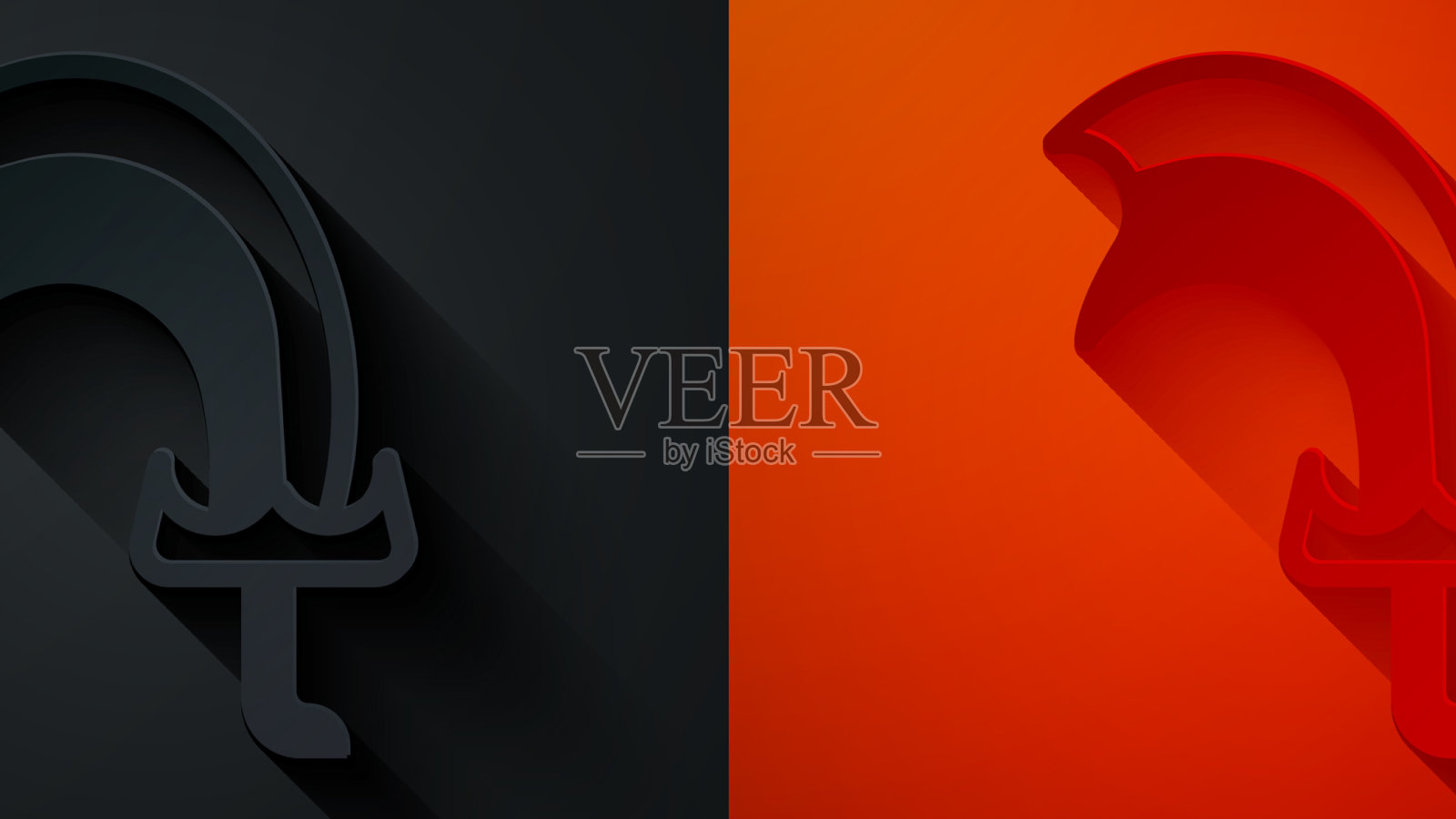 剪纸剑为游戏图标孤立的黑色图标素材