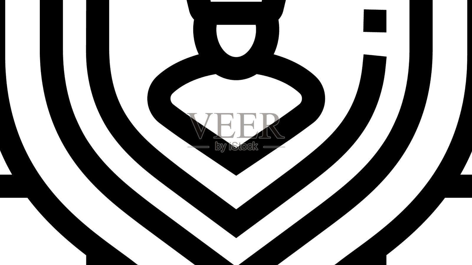 图标游戏奖励成功成就线图标设计元素图片