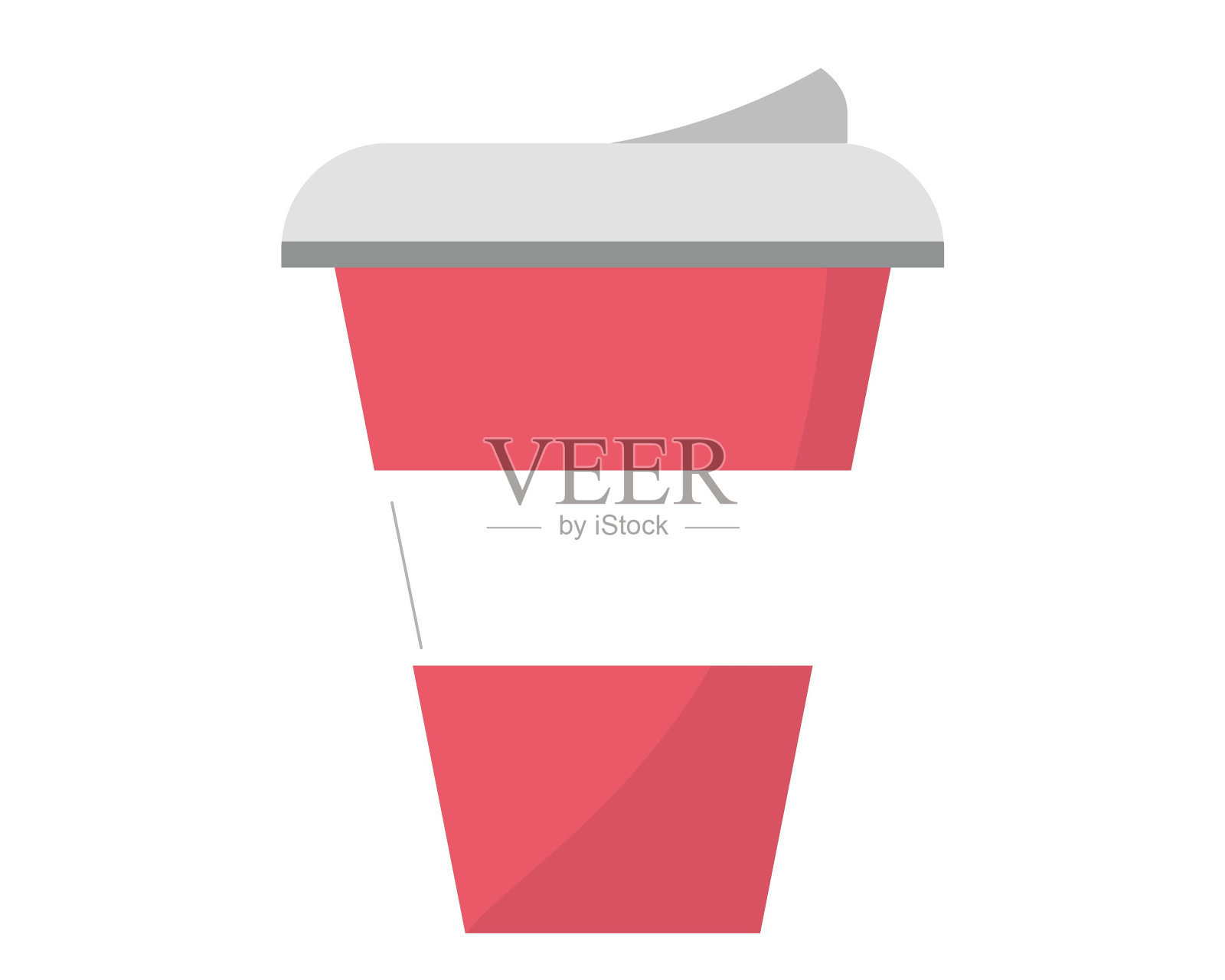 喝矢量插图。纸杯。插画图片素材