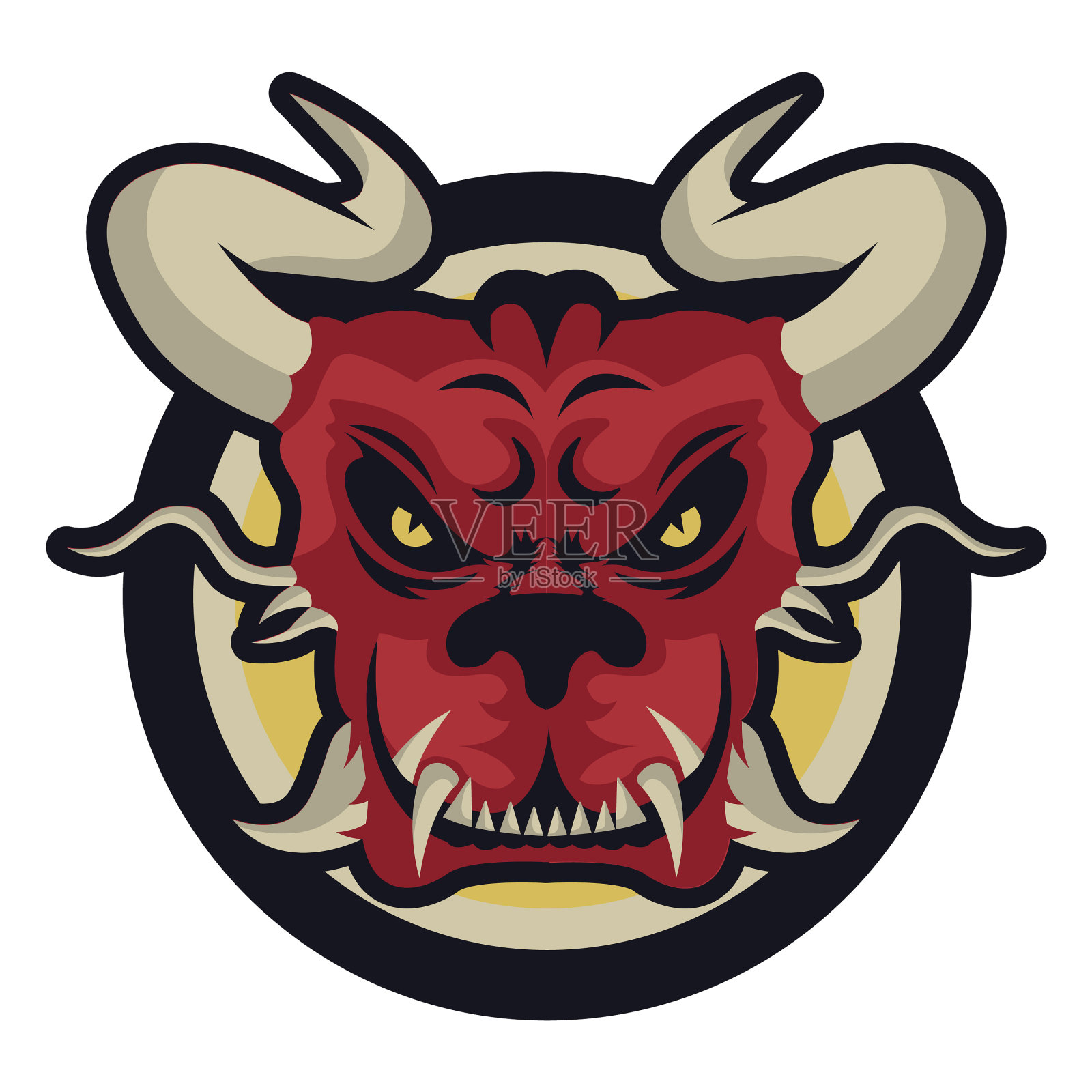 魔鬼龙标志高品质设计元素图片