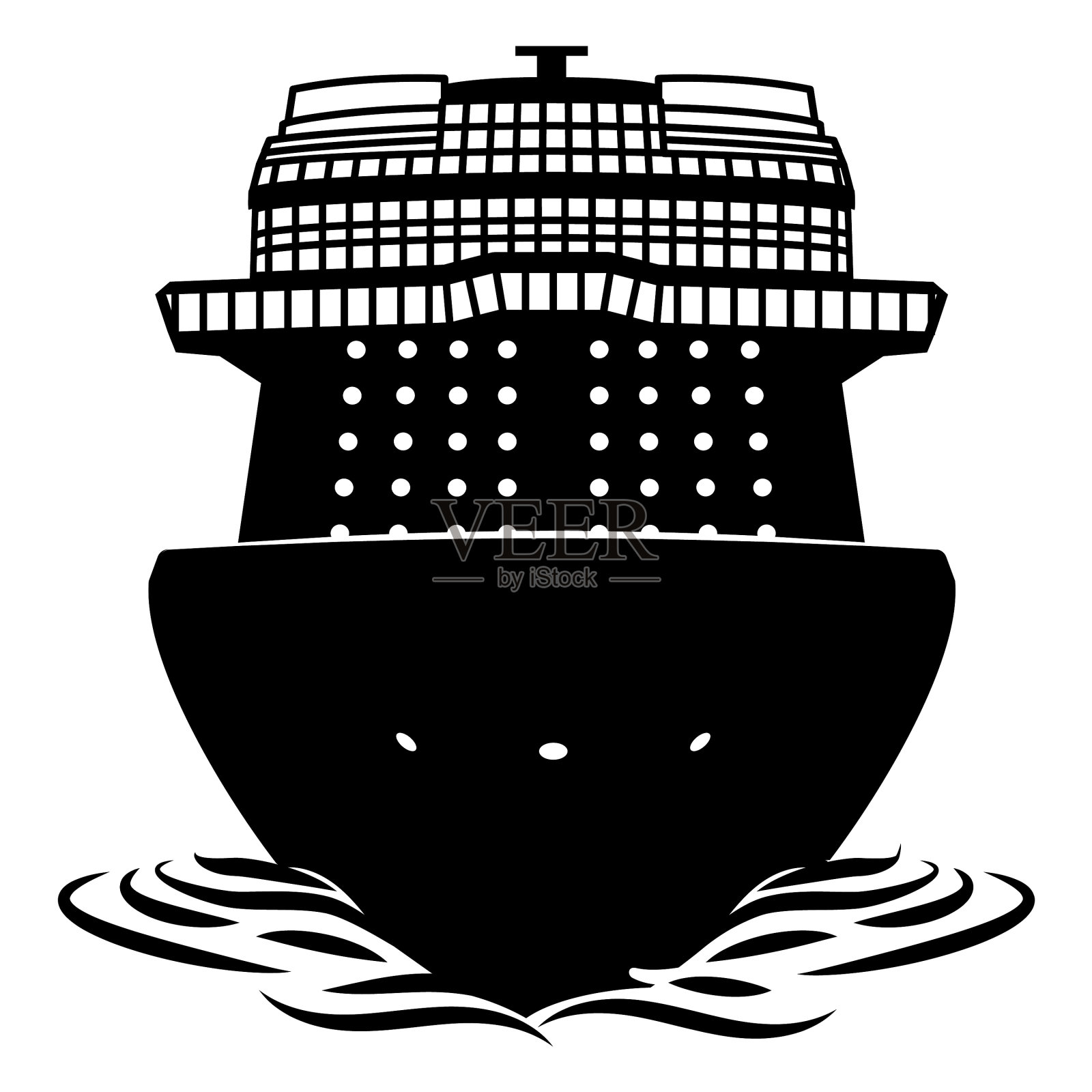 大型游轮海洋设计元素图片