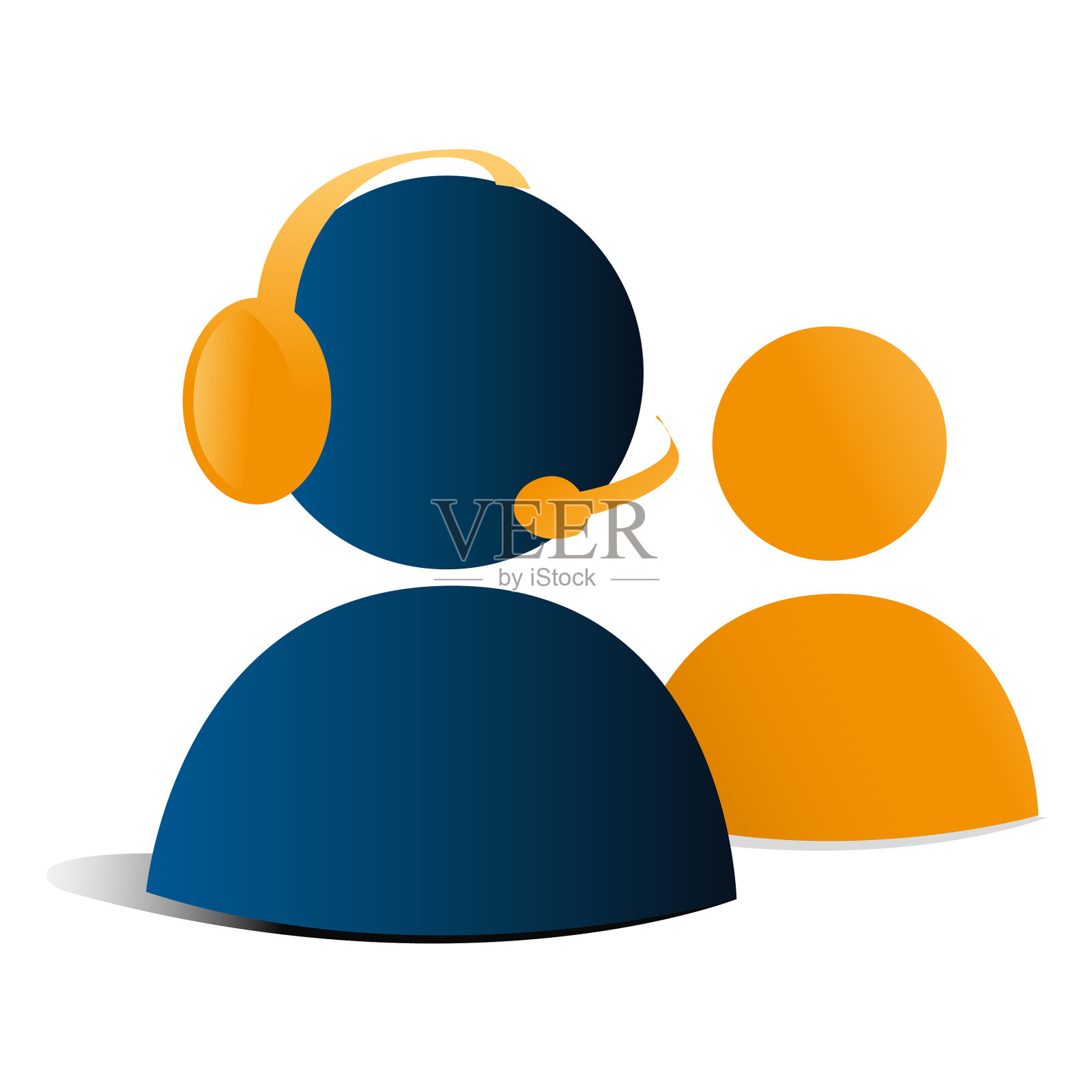 3d联系人支持图标设计元素图片