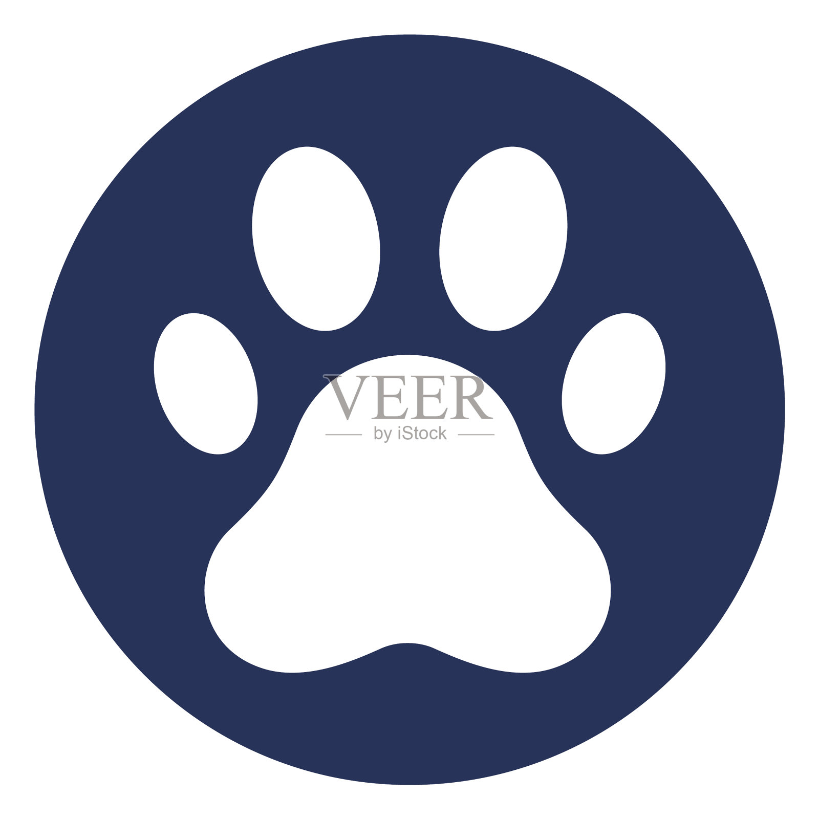 狗爪图标徽章设计元素图片
