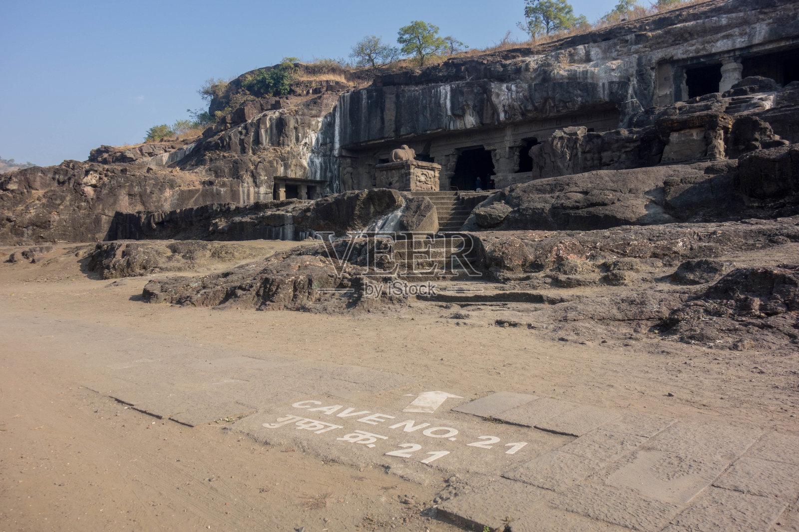 洞穴的埃洛拉照片摄影图片