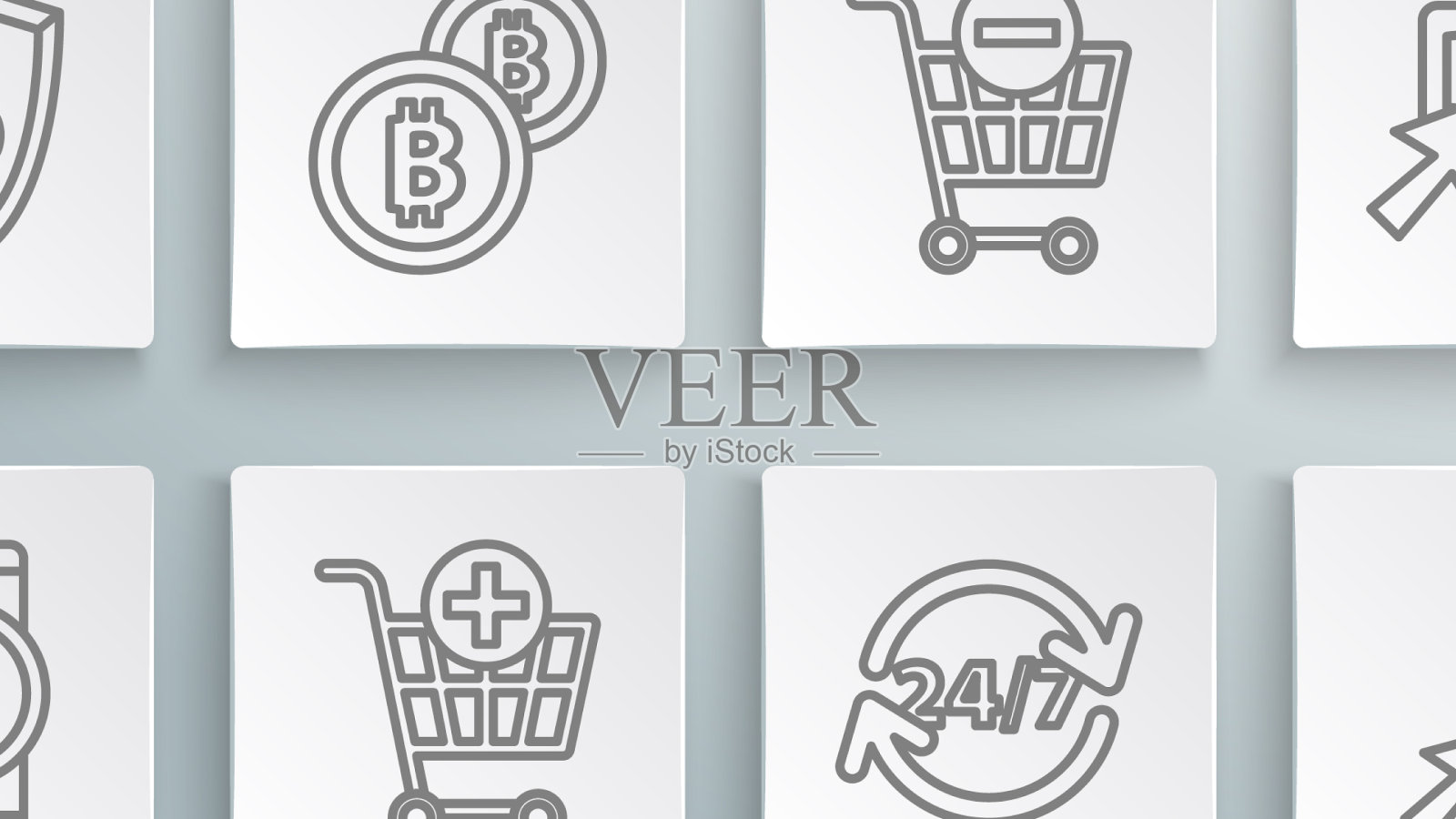 用美元加密货币设置行平板电脑图标素材