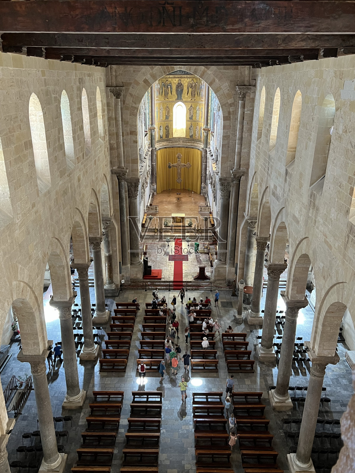 Cefalu大教堂内部照片摄影图片