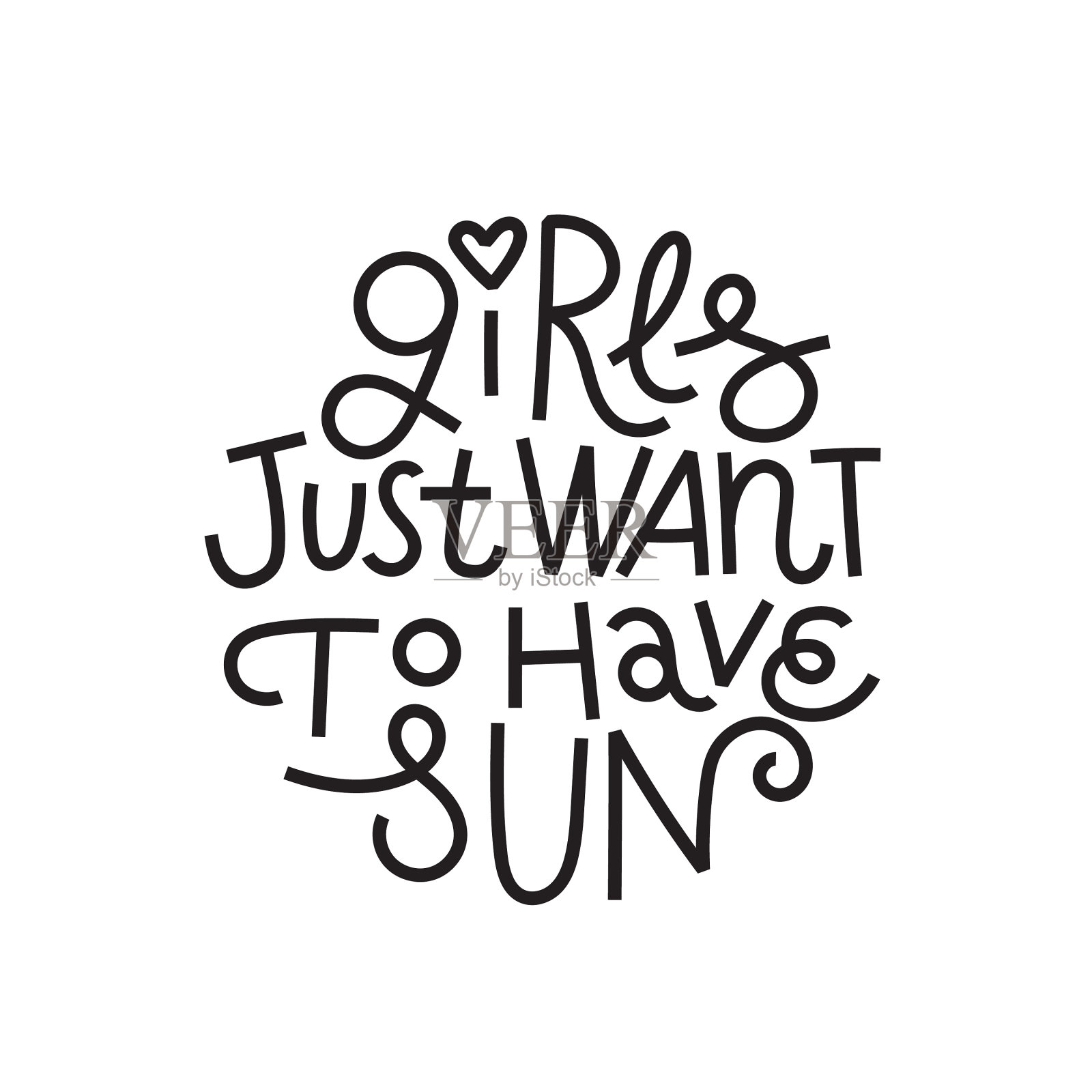 美女们只是想要阳光设计元素图片