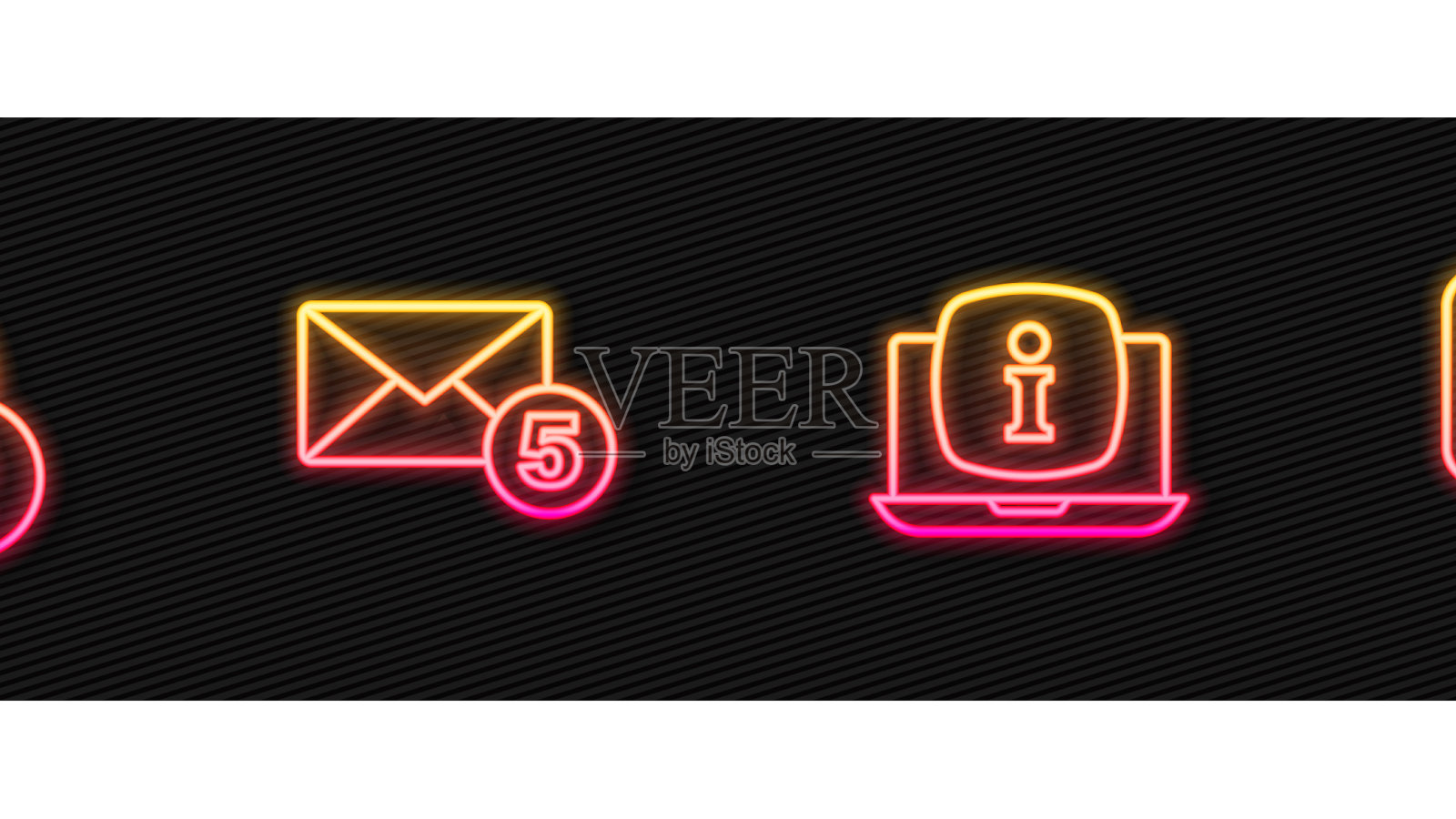 设置行笔记本电脑与信息信息新的图标素材