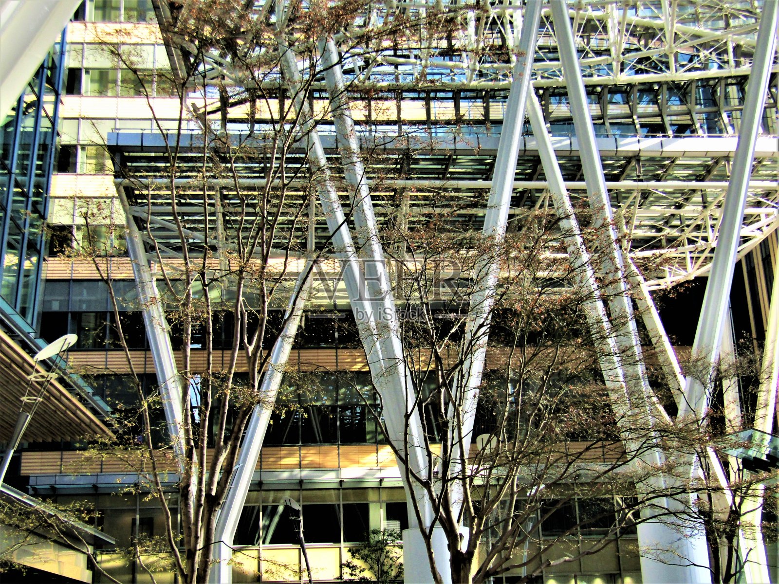 城市的几何形状。照片摄影图片