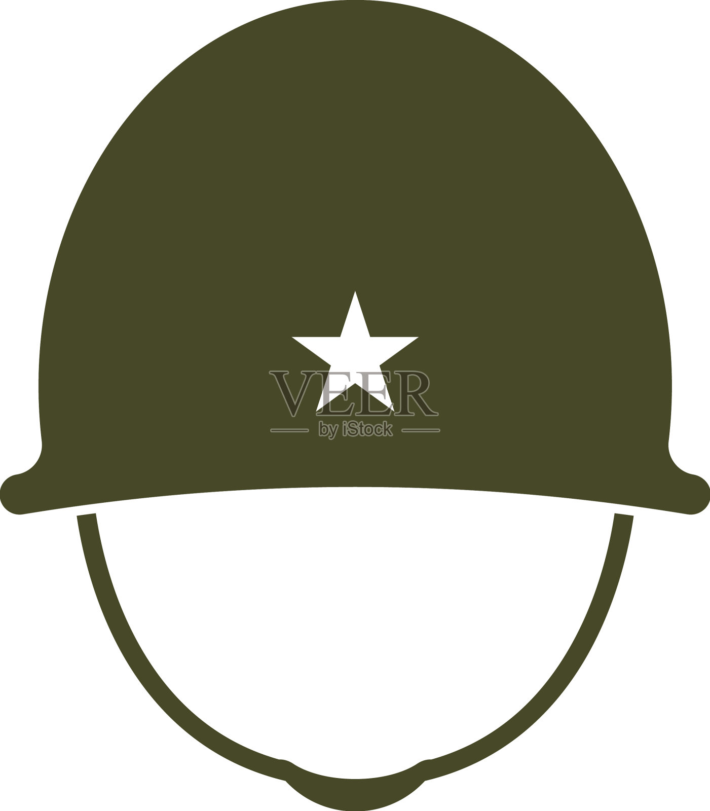 军队头盔图标设计元素图片