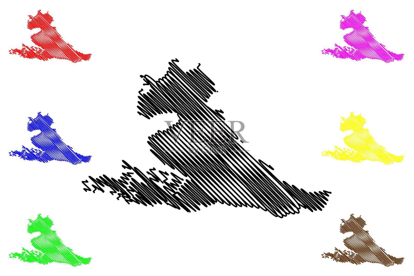 阿根廷火地岛的大岛设计元素图片