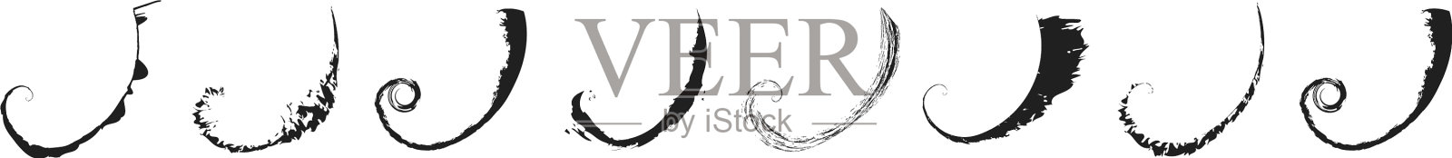 肮脏的纹理螺旋设计元素插画图片素材