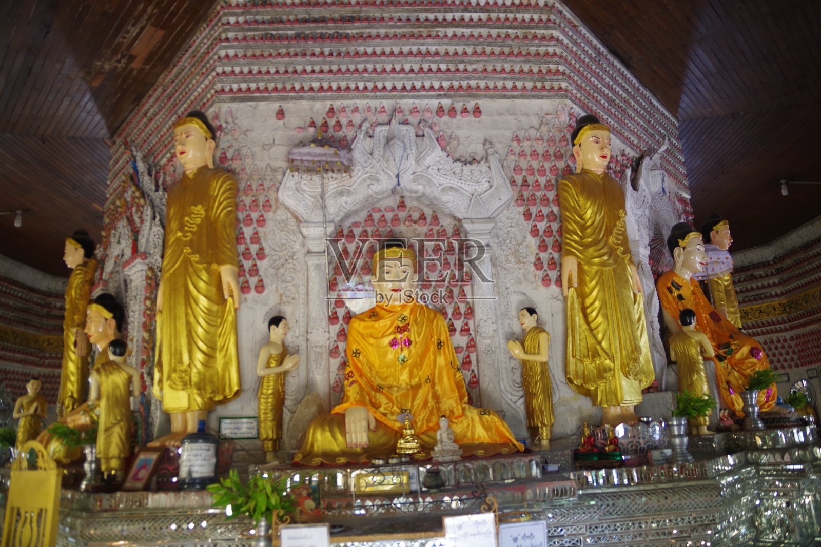 仰光的Sein yang Chi宝塔照片摄影图片