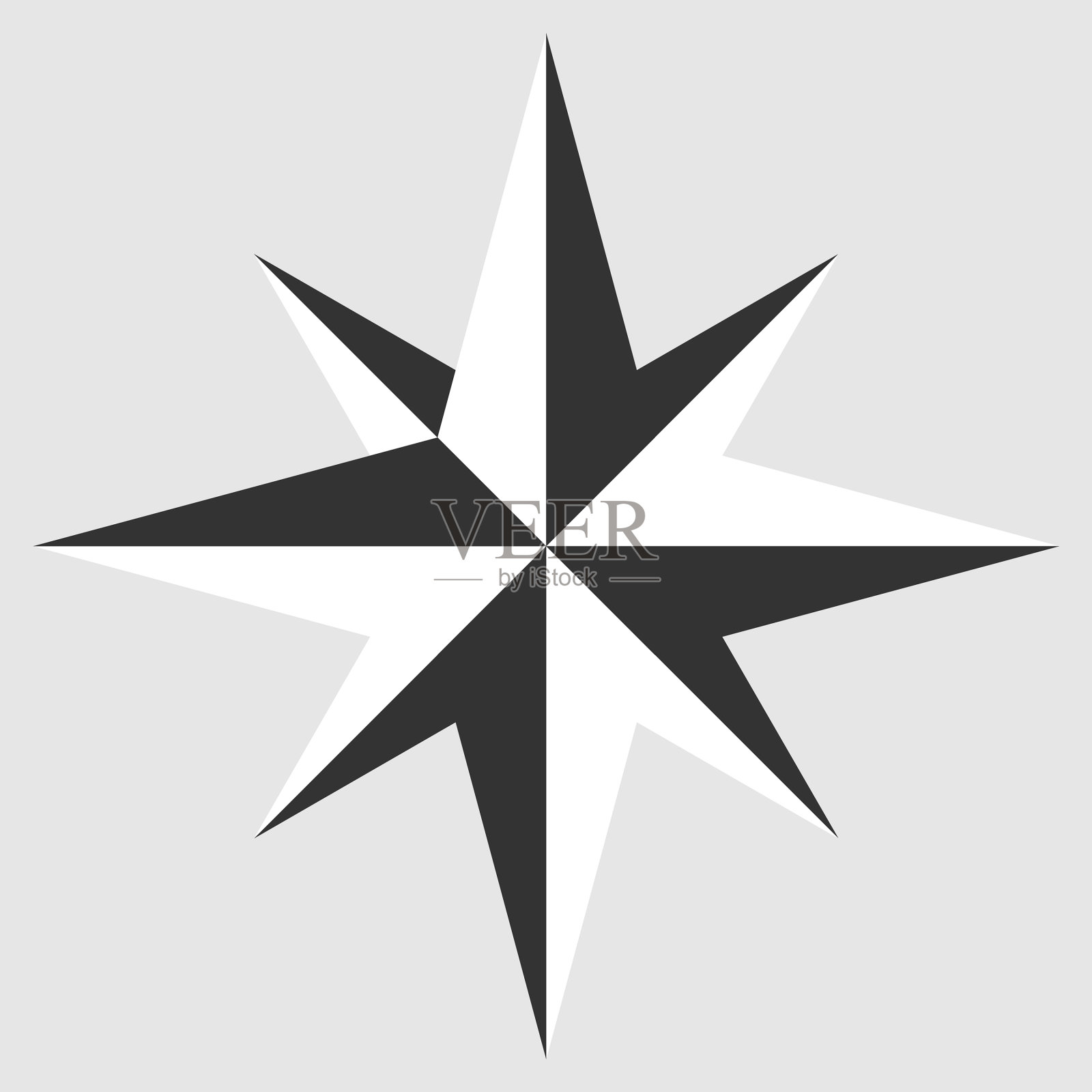 现代时尚指南针导航图标图标素材