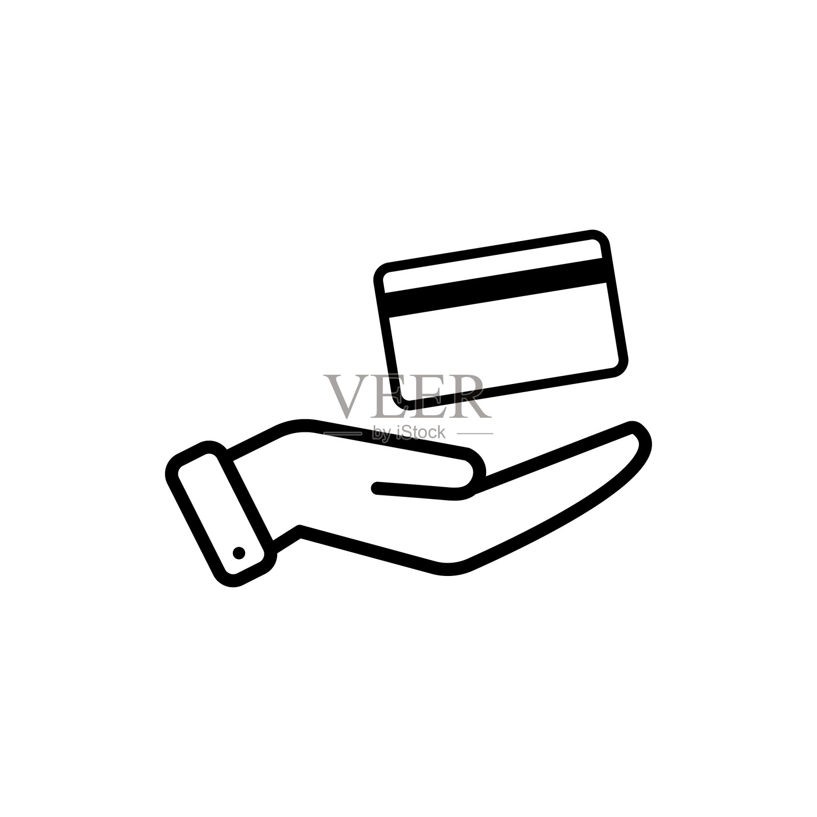 卡片图标孤立在白色背景图标素材