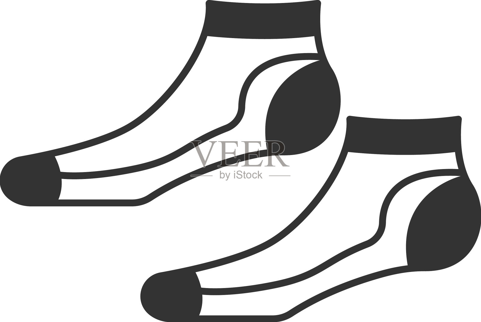 袜子图标标志设计模板设计元素图片