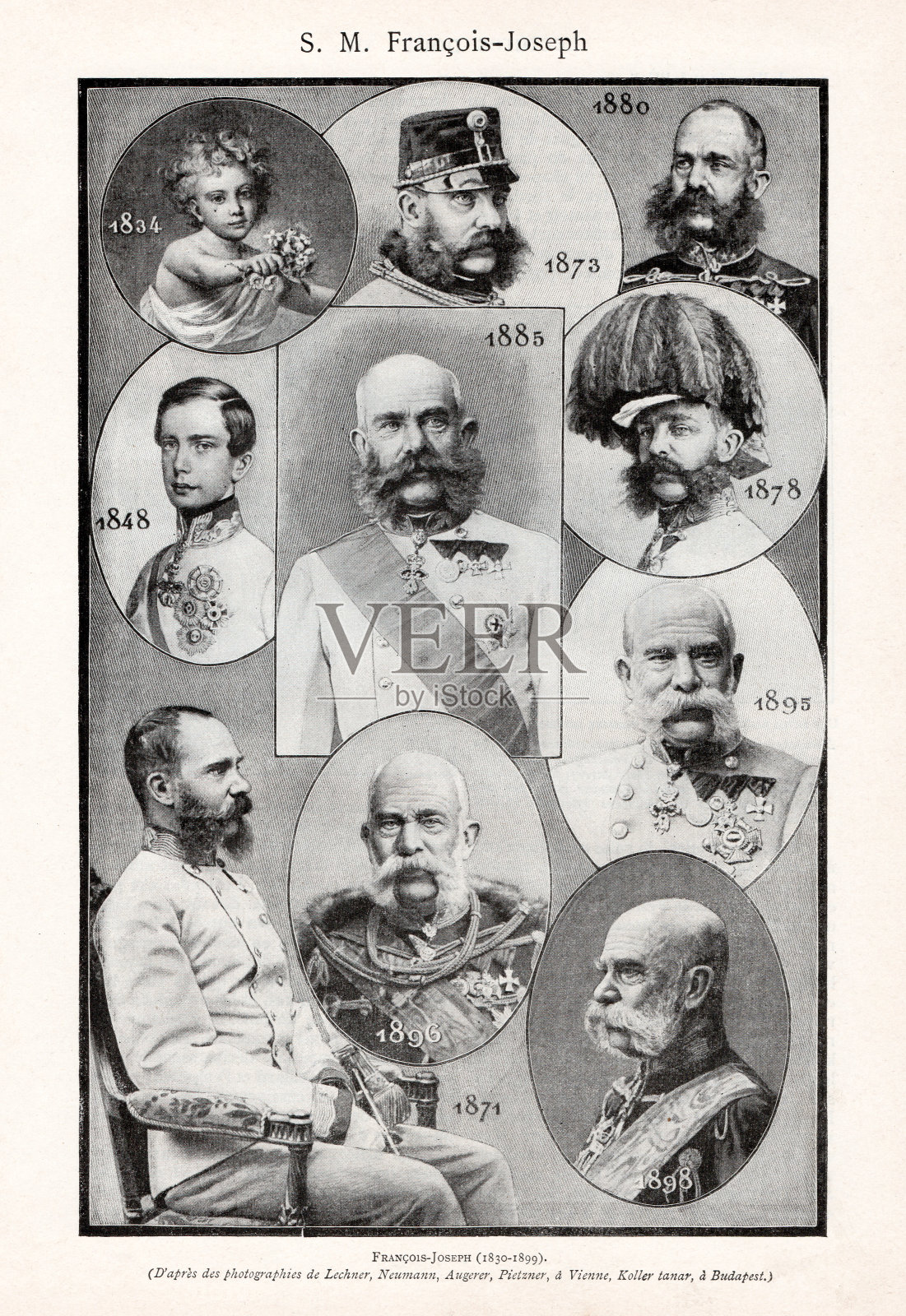 奥地利的弗朗茨·约瑟夫一世的插图插画图片素材