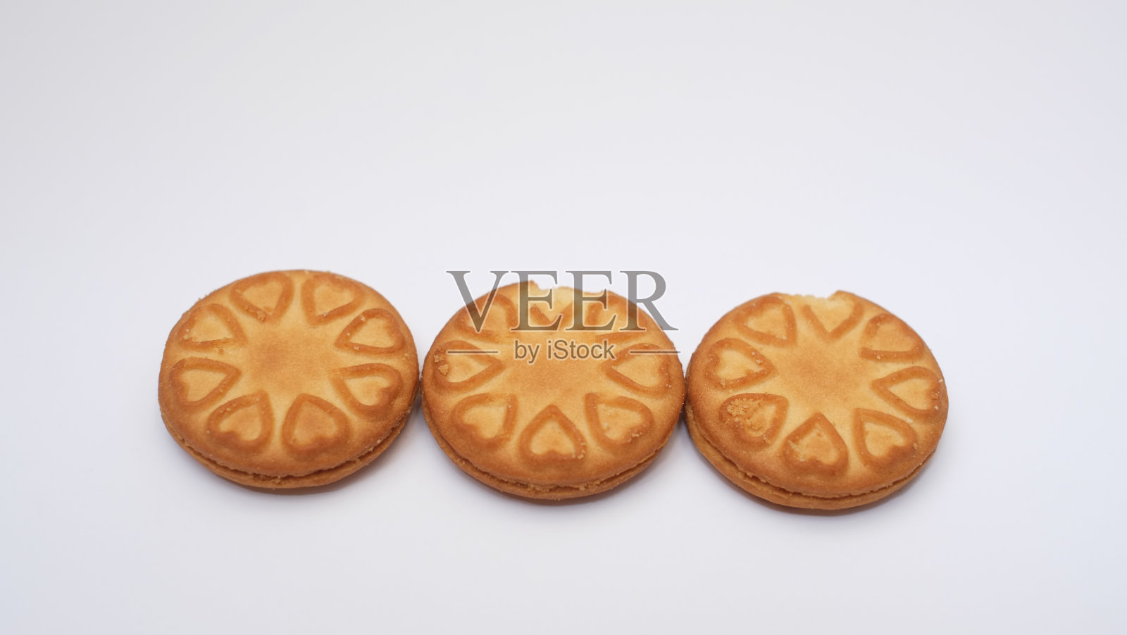 草莓奶油饼干照片摄影图片