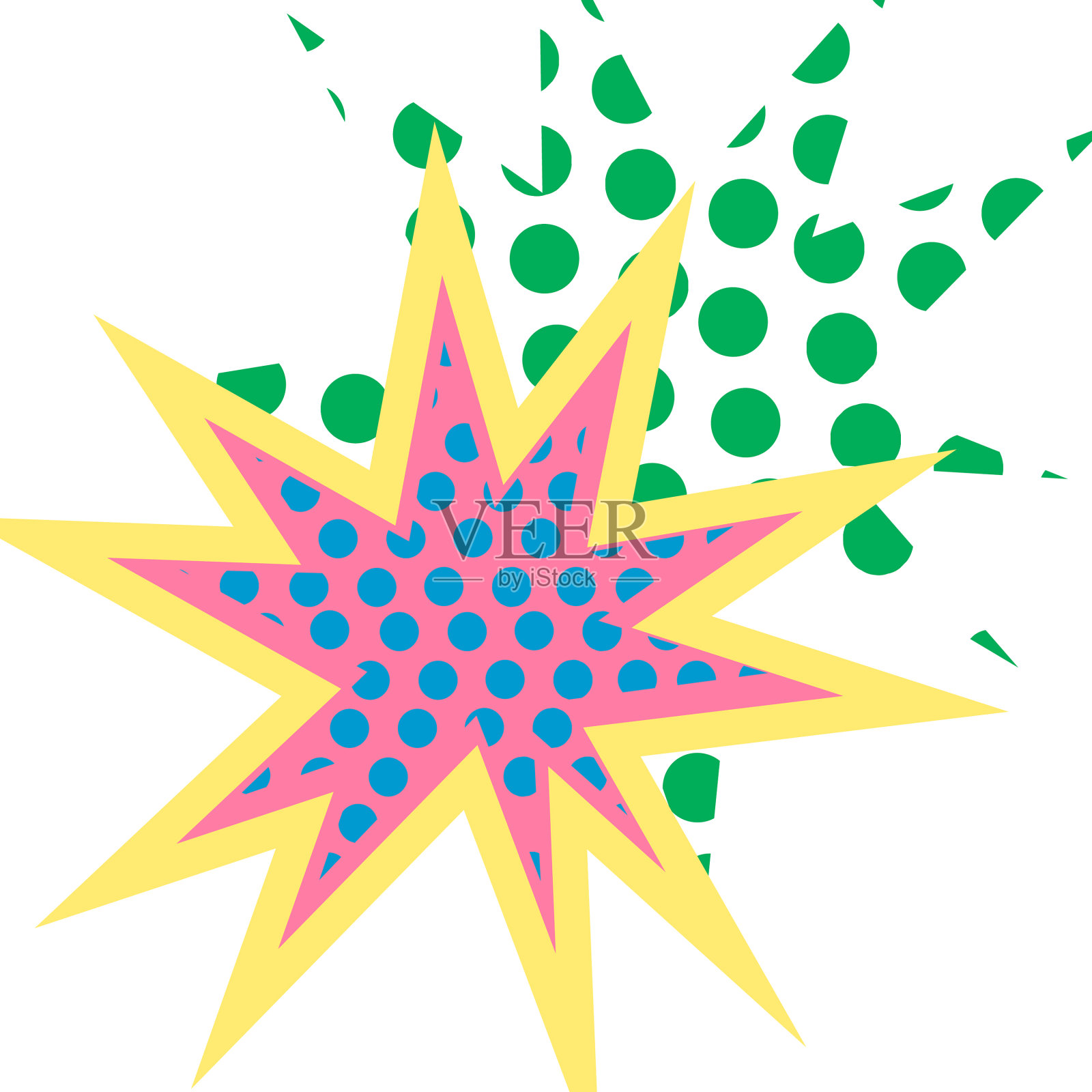 具有飞溅形状的抽象涂鸦插画图片素材