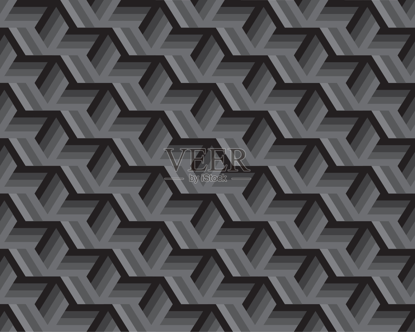 无缝图案多边形马赛克插画图片素材