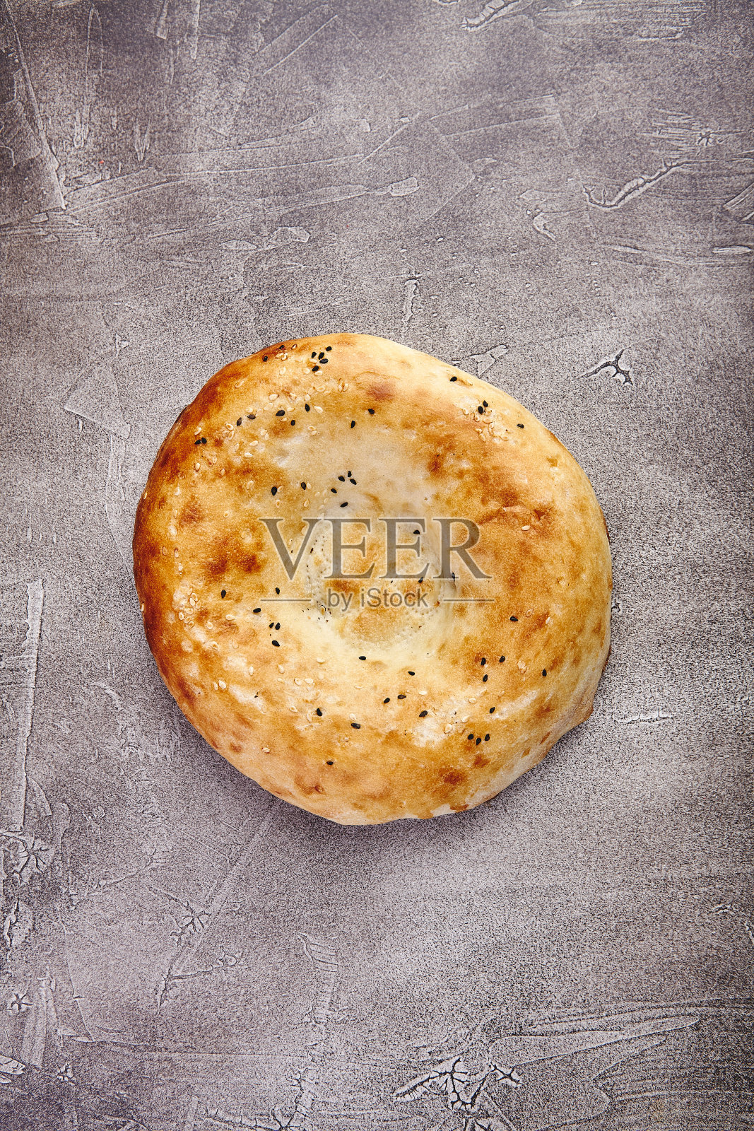 美味新鲜的黑芝麻面饼。亚洲民族传统食品照片摄影图片