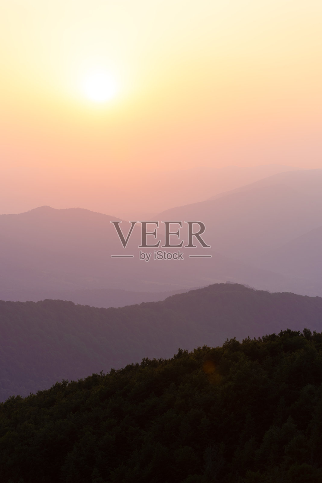 自然背景与山黎明照片摄影图片