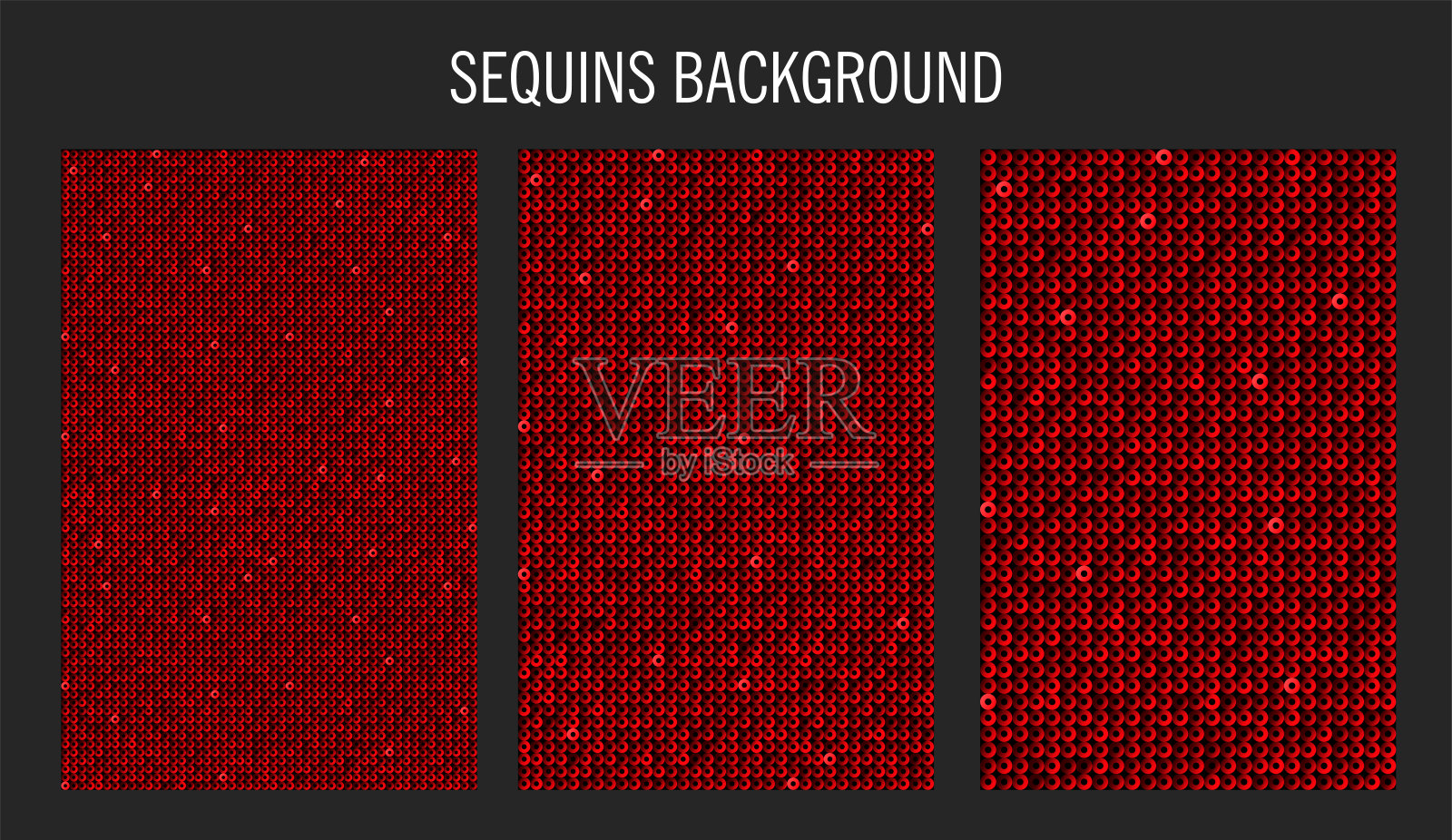 海报从红色亮片,闪光,闪闪发光插画图片素材