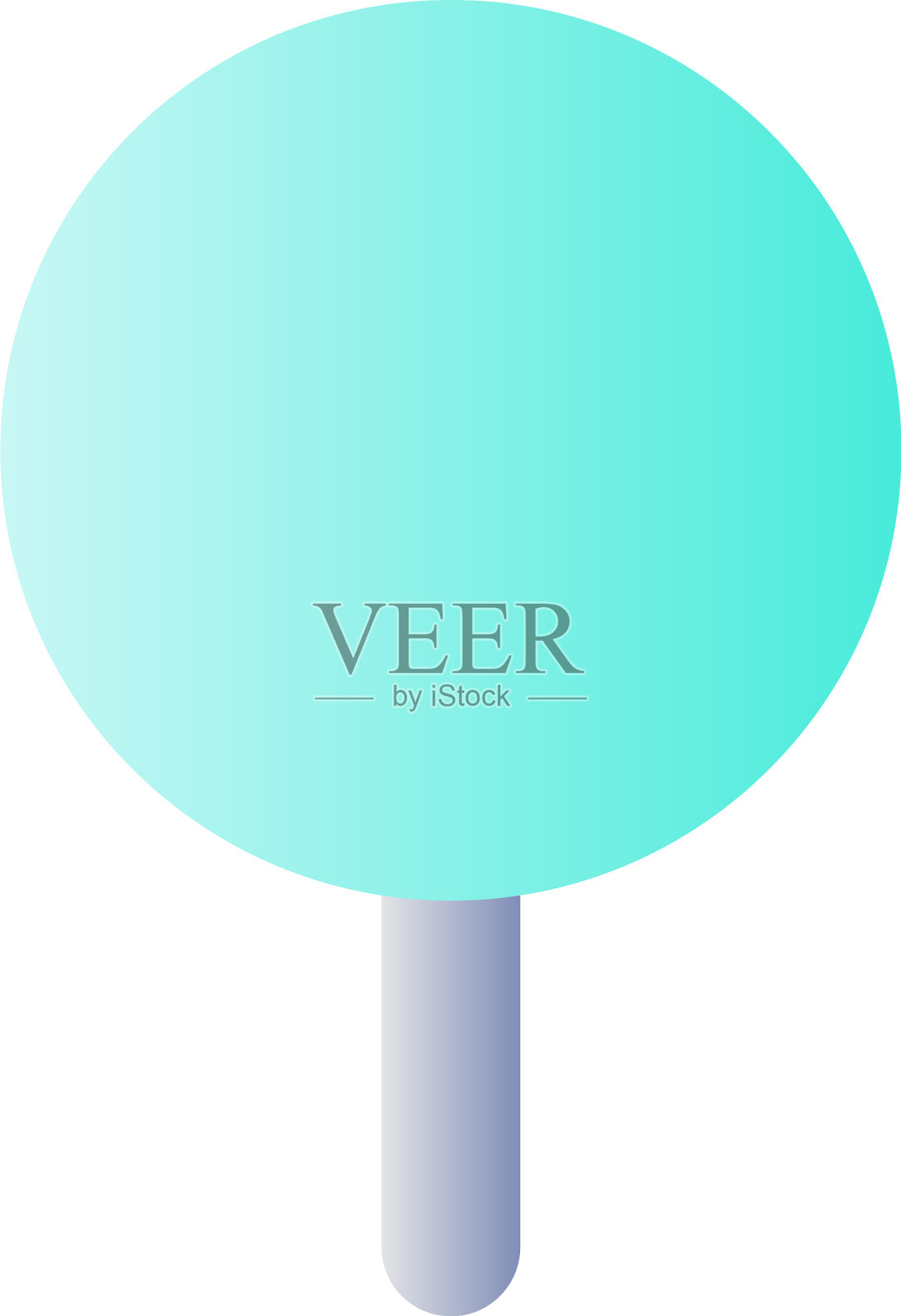 圆形图钉平面渐变颜色UI图标设计元素图片