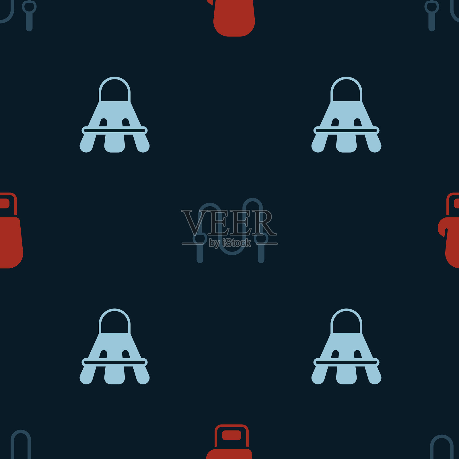 集拳击手套、跳绳、羽毛球为一体图标素材