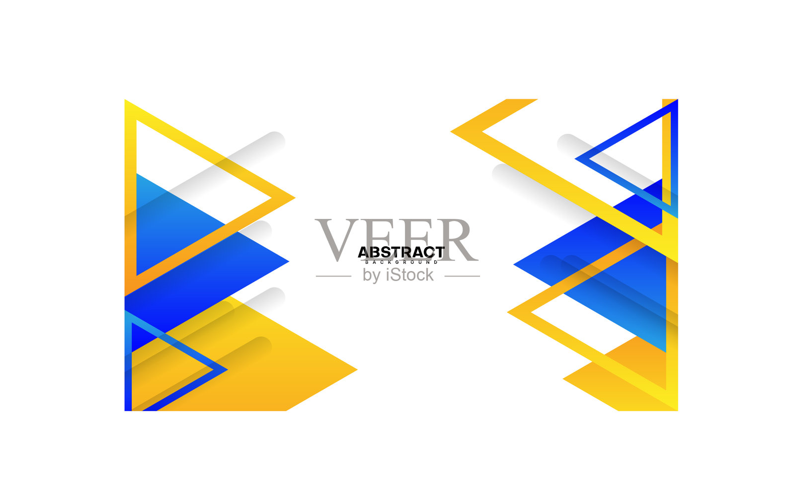 蓝色橙色背景插画图片素材