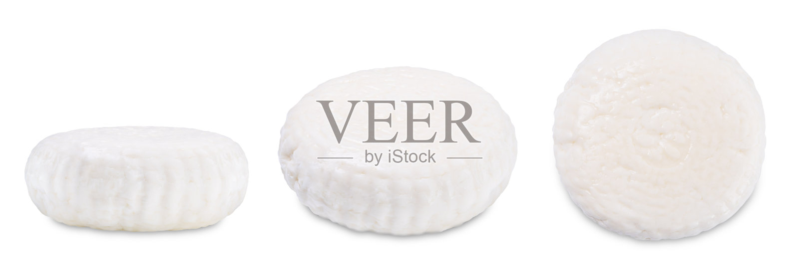 软牛奶奶酪在白色孤立的背景照片摄影图片