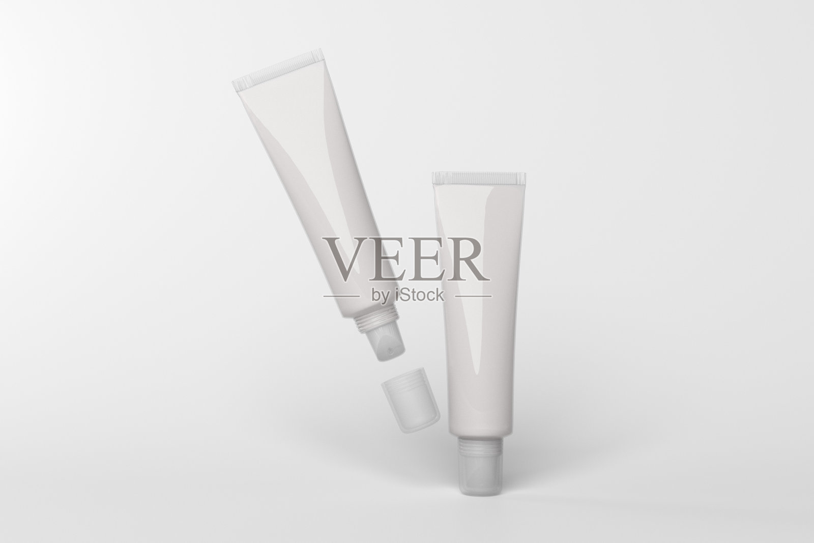 唇膏管透明包装模板模型设计3d渲染照片摄影图片