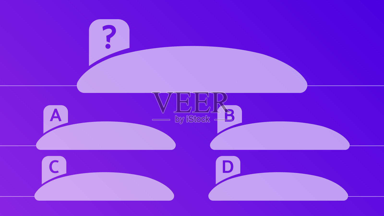 多项选择测验模板插画图片素材