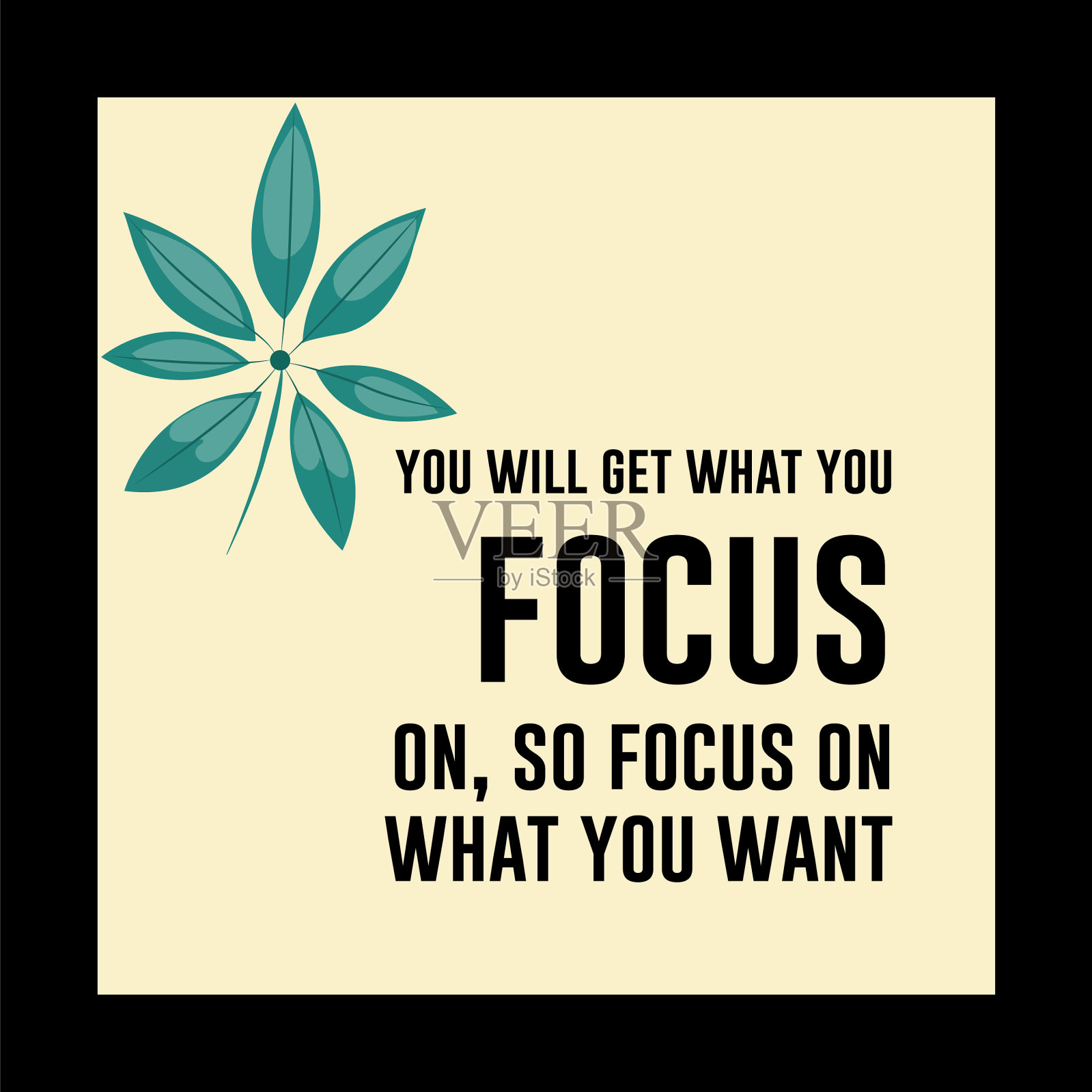 有背景的励志名言插画图片素材