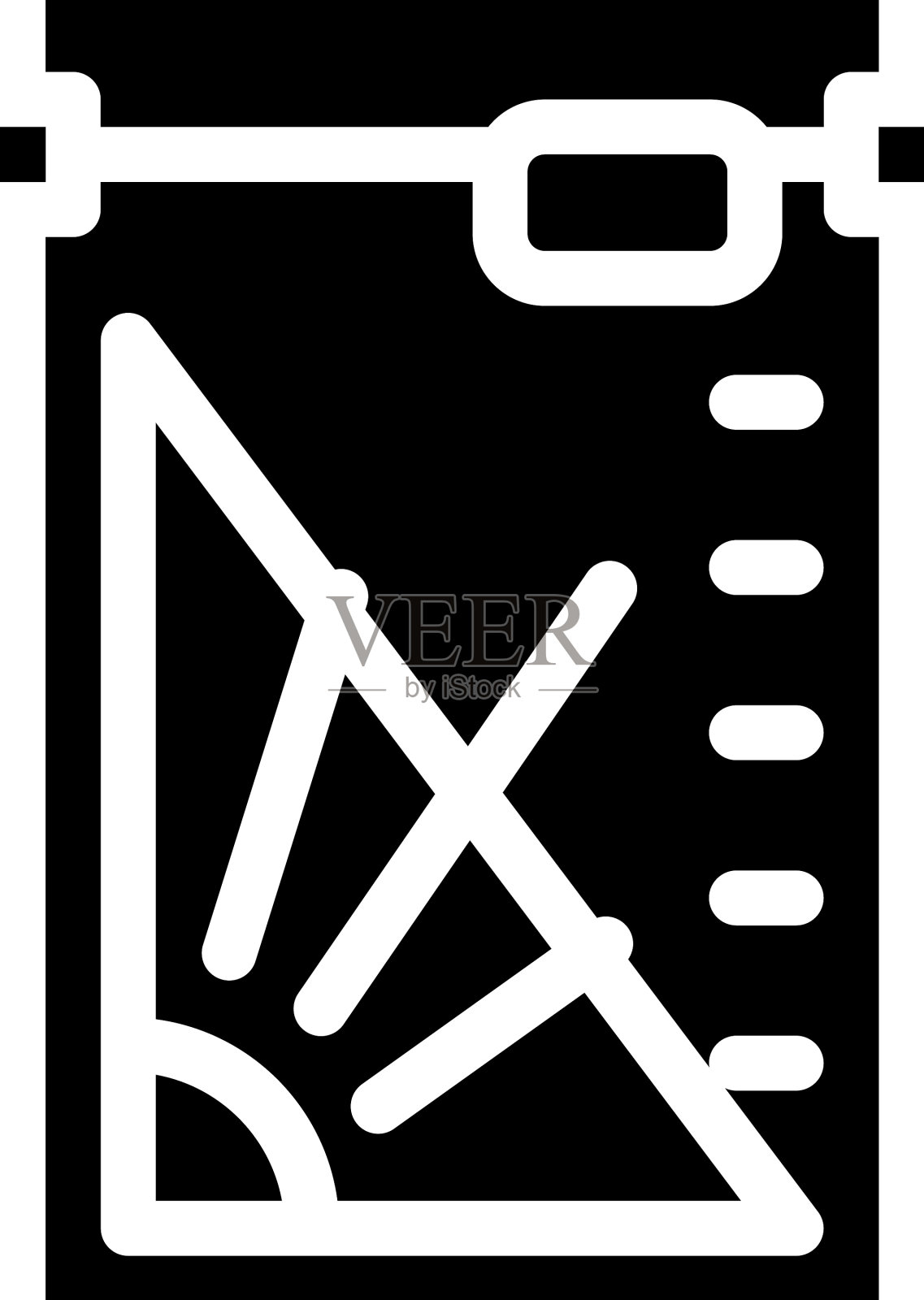 切割表缝纫字形图标设计元素图片