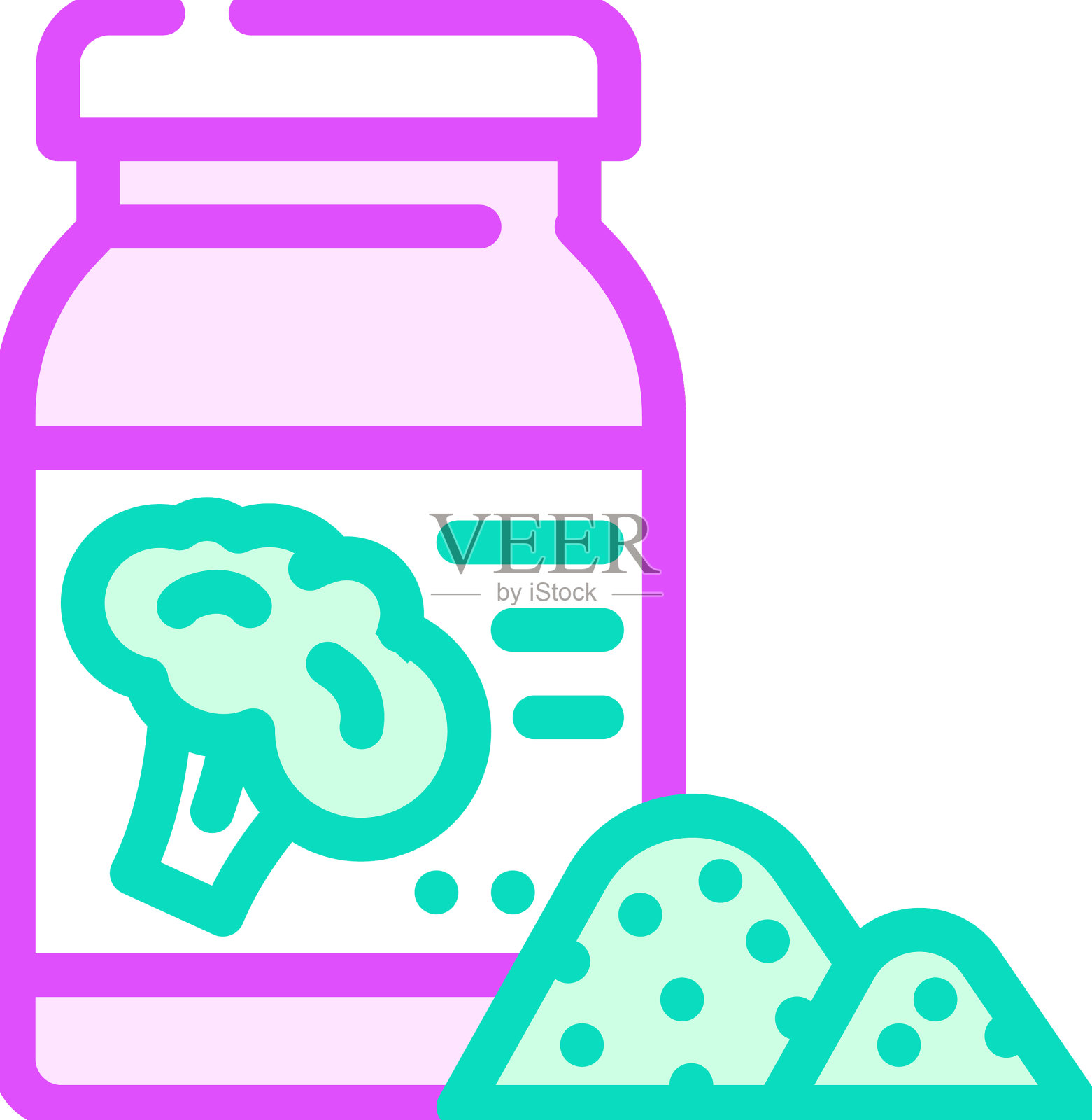 干西兰花颜色图标设计元素图片