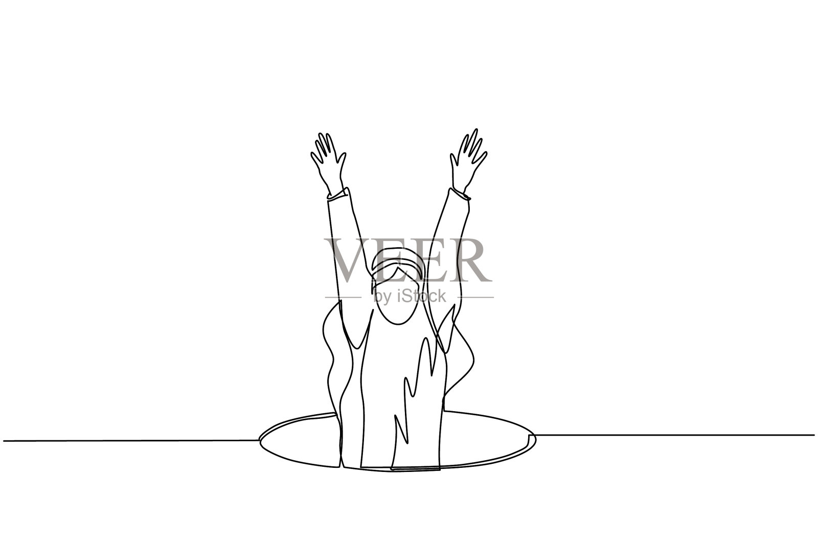 一条阿拉伯商人的线倒下了设计元素图片