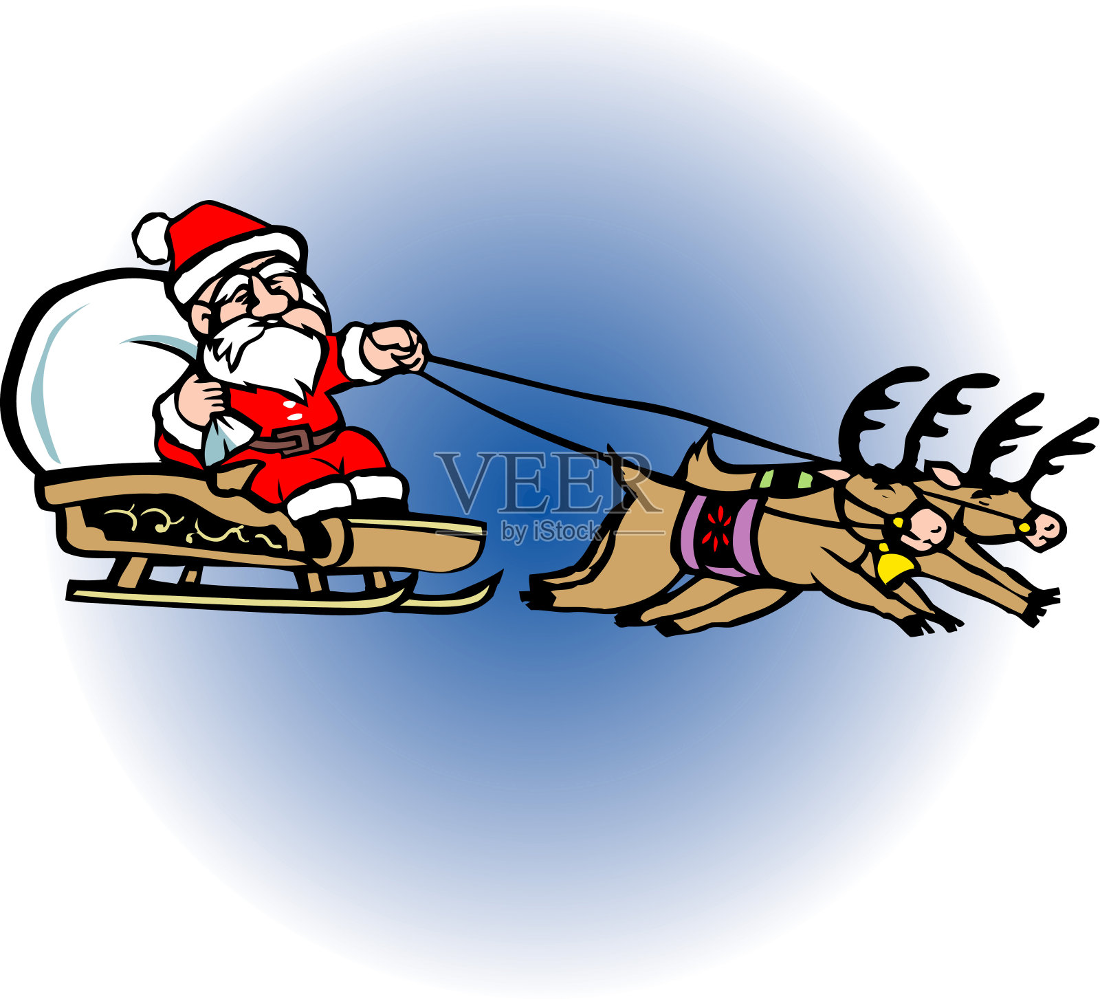 圣诞老人插画图片素材