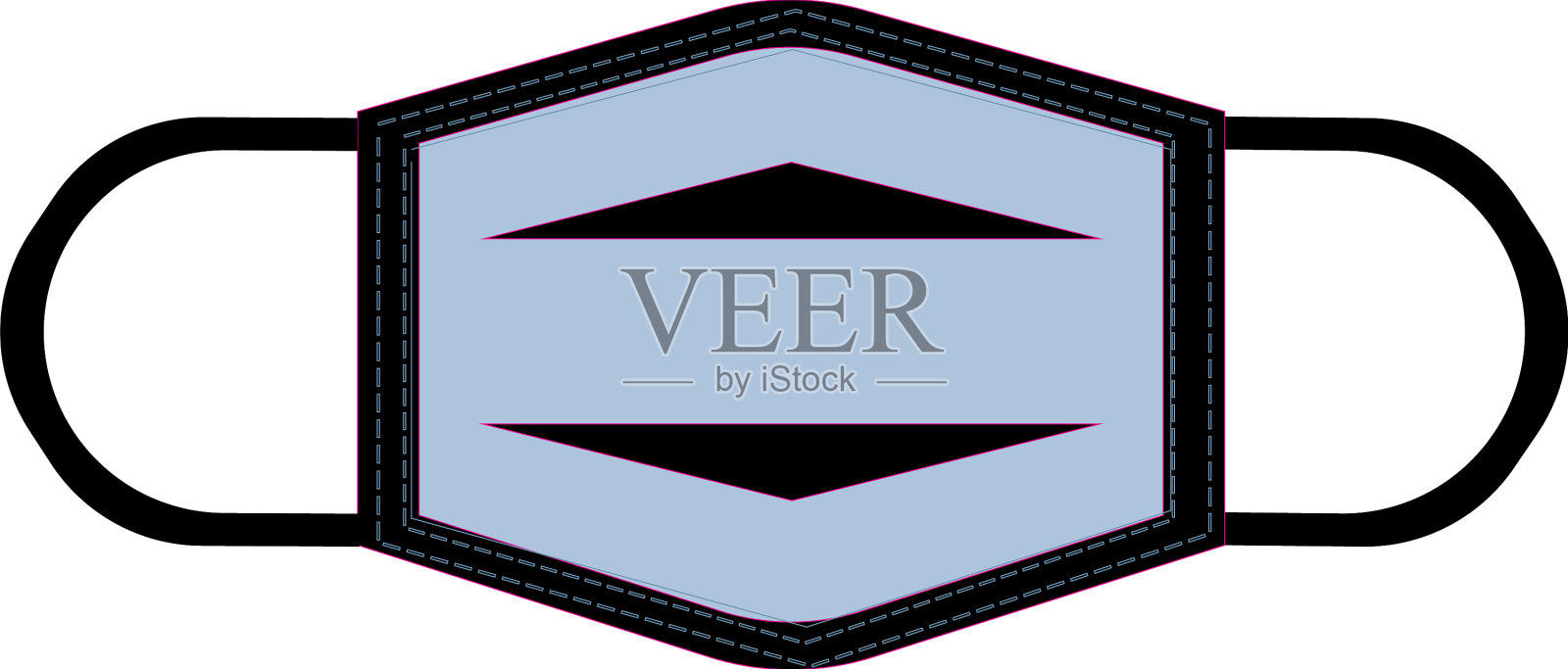 健康面具标志插画图片素材