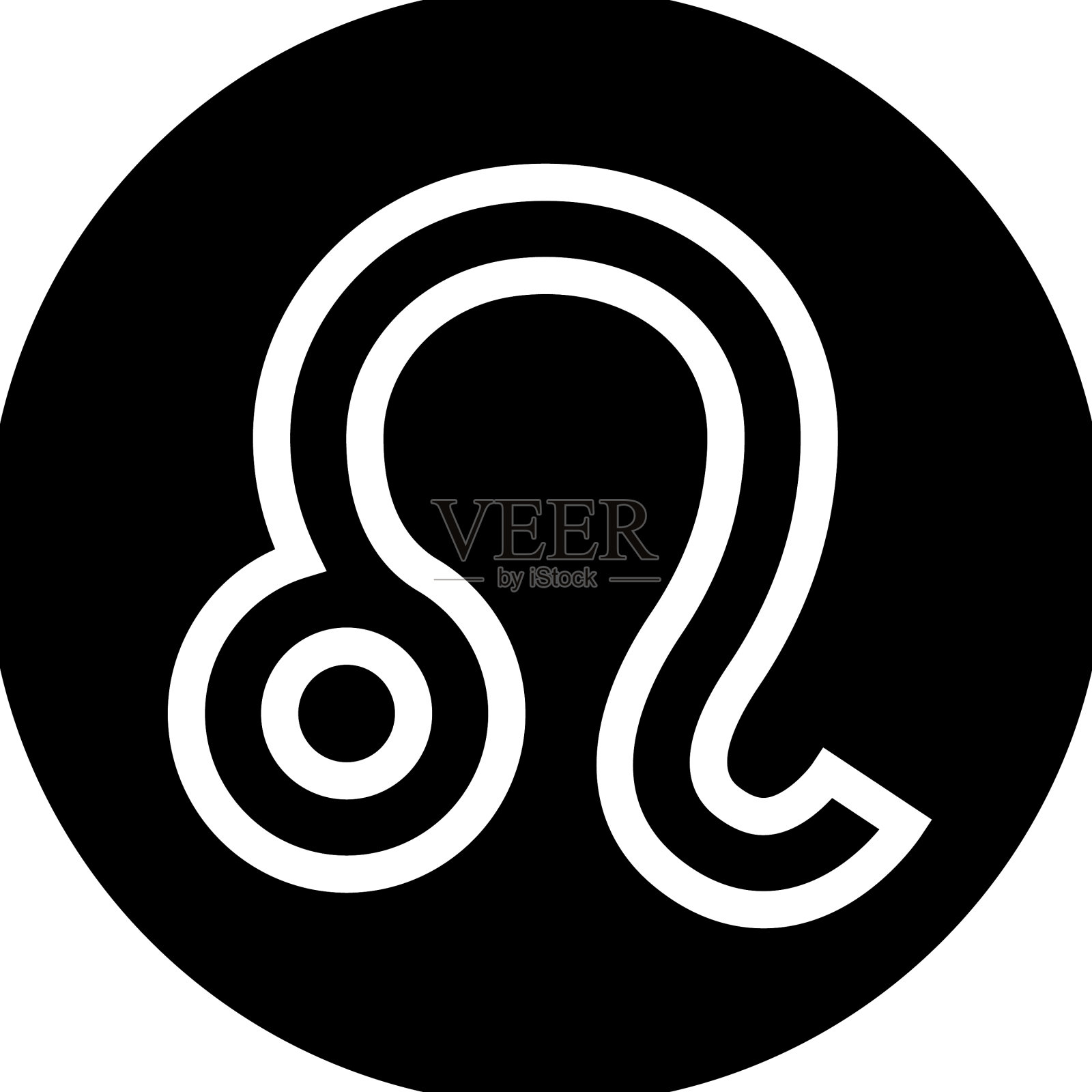 狮子座十二星座雕文图标设计元素图片